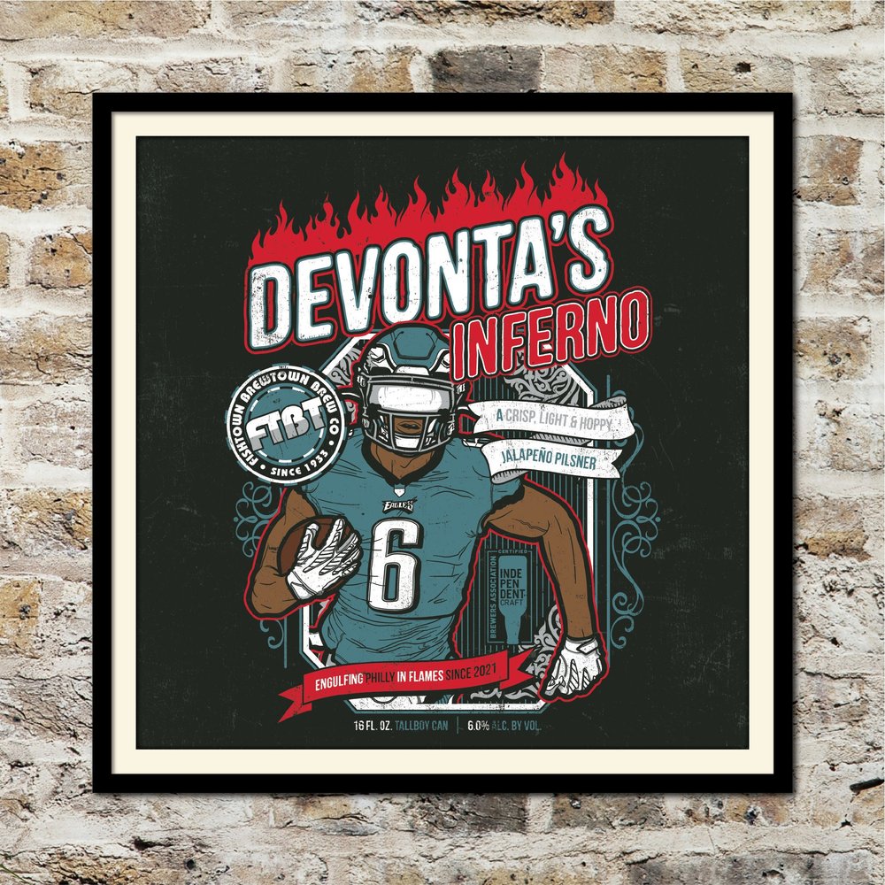 Cheap NFL Philadelphia Eagles Devonta Smith Poster Wall Art