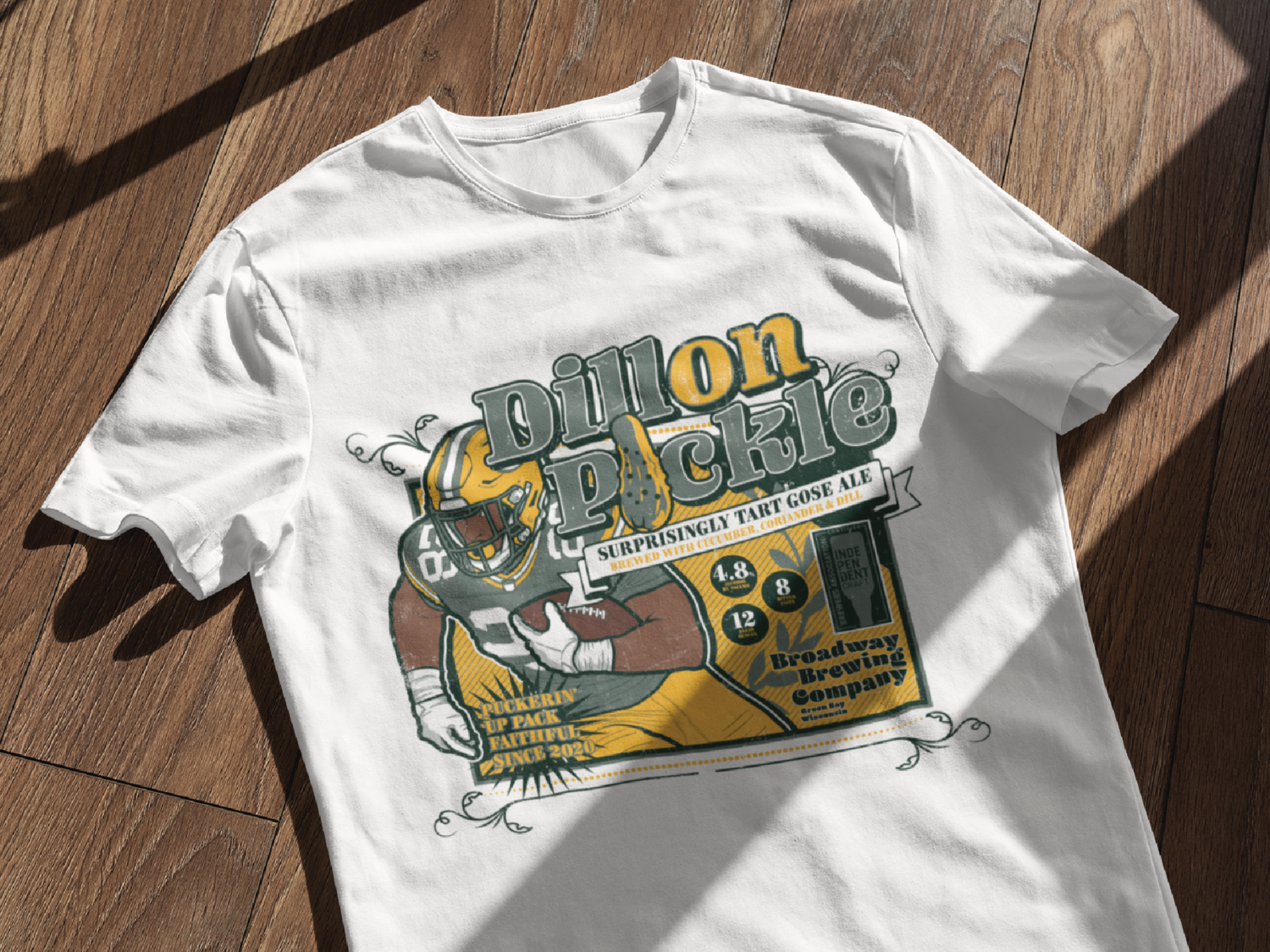 AJ Dillon Football Paper Green Bay Packers Shirt - Teesplash Store