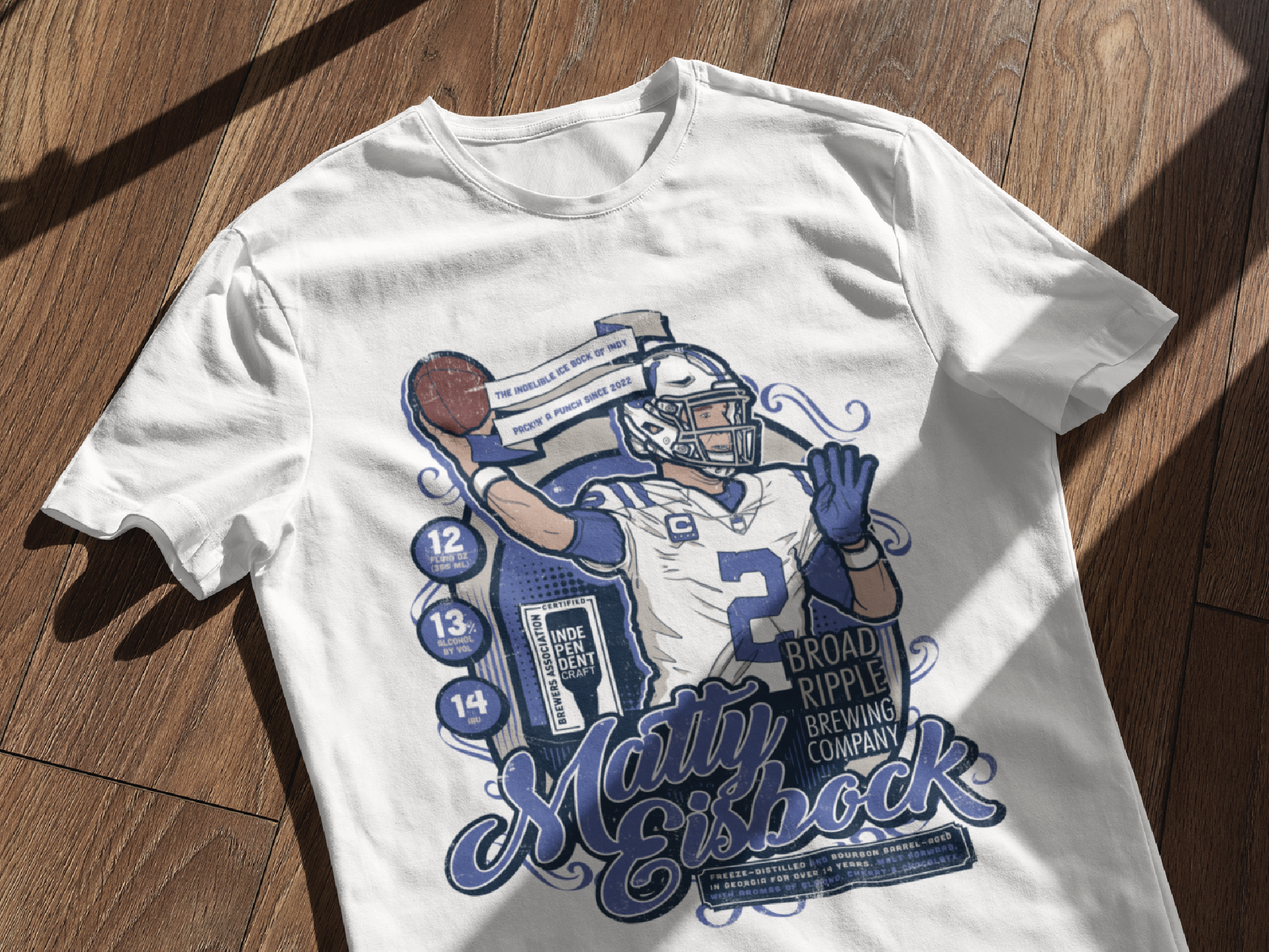 Michael Pittman, Jr. (Colts) Fake Craft Beer Label T-Shirt — Dustin  Morrison Art