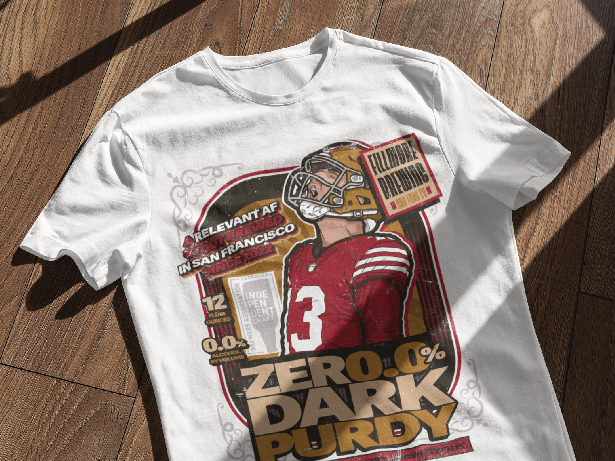 Deebo Samuel (49ers) Fake Craft Beer Label T-Shirt — Dustin