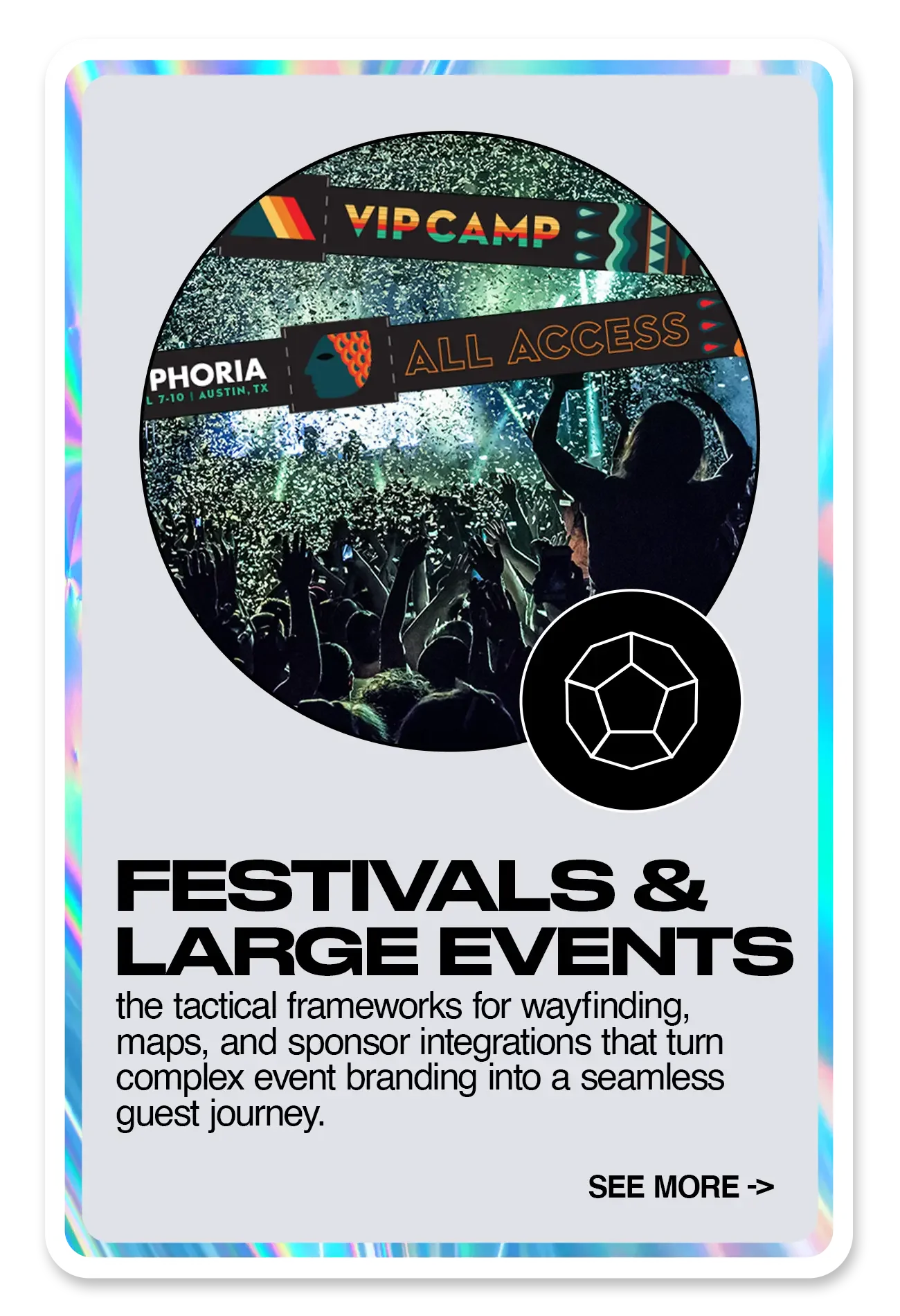FESTIVALS & LARGE EVENTS Card