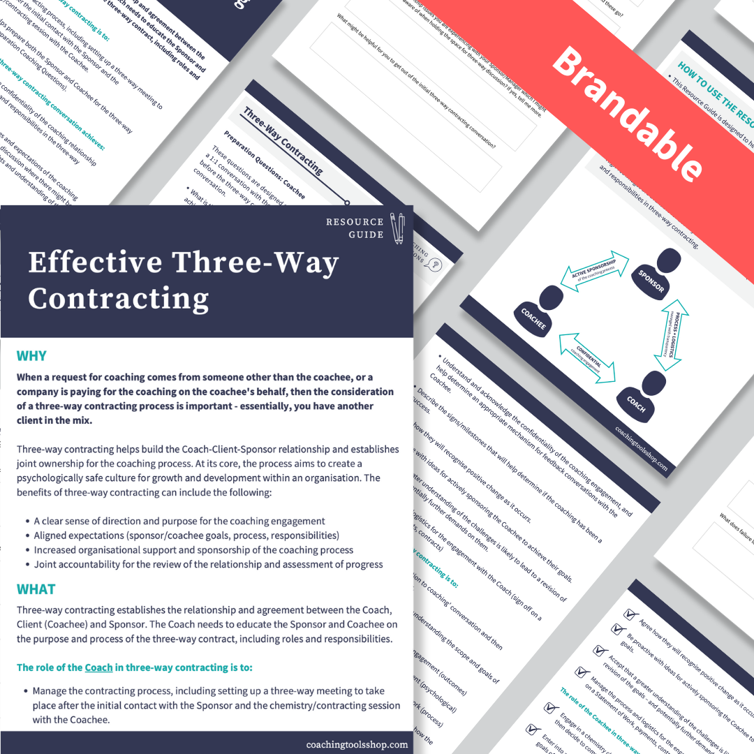 Three Way Project Overview How to lead a three-way contract in coaching — The Coaching Tools Shop