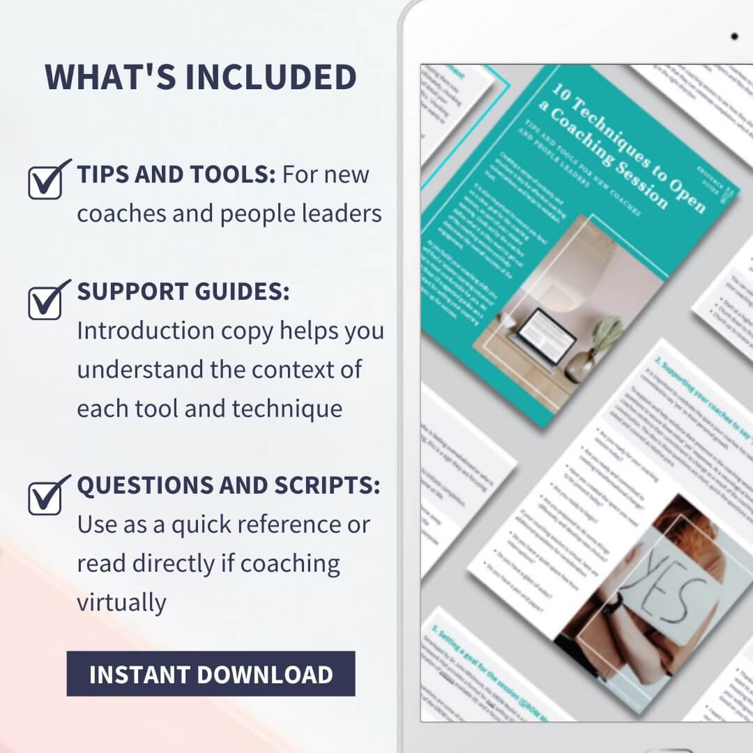 10 Techniques To Open A Coaching Session Coaching Exercises