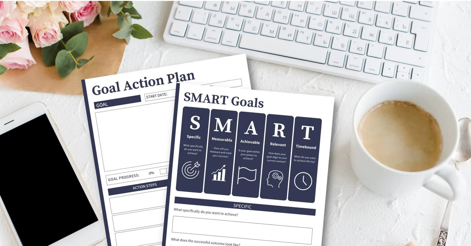 Goal Setting Templates, Planners, Reflection Guides and Imagery — The ...