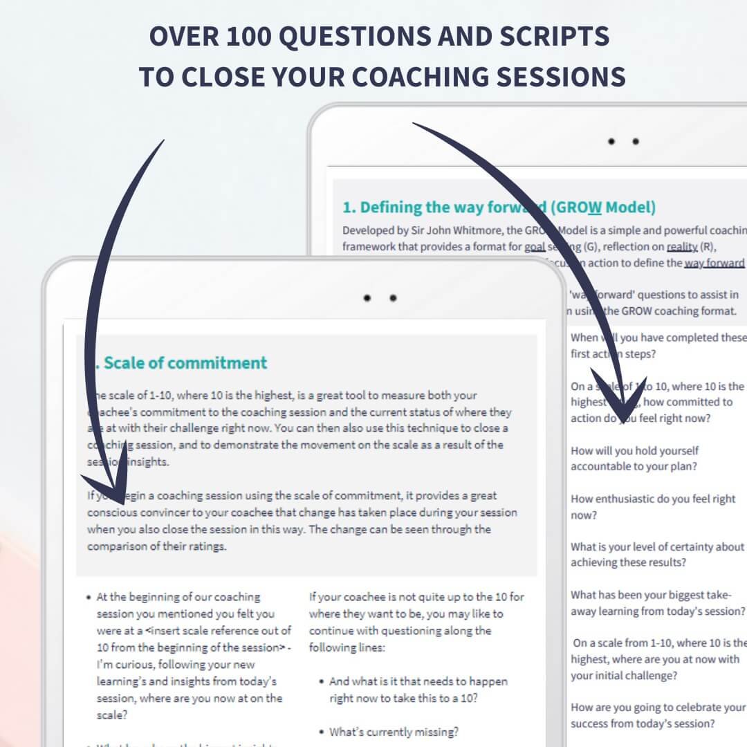 10 Techniques To Close A Coaching Session Coaching Templates
