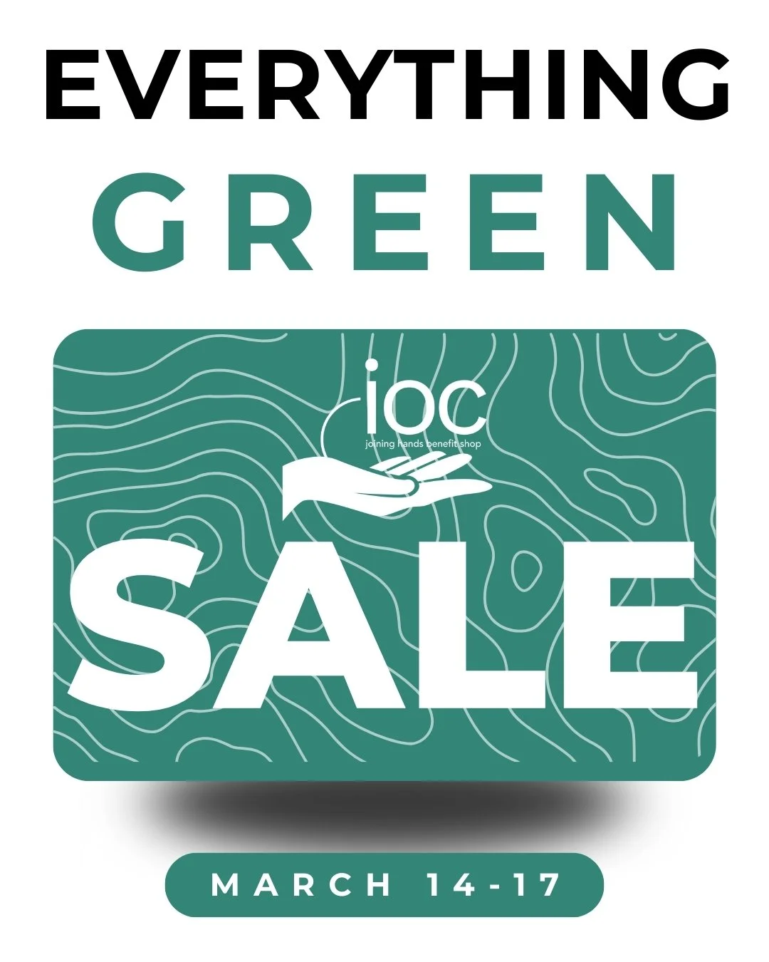Green is more than a color&mdash;it&rsquo;s a commitment.

During the Everything Green Sale, now through March 17, Joining Hands Benefit Shop invites the community to shop sustainably while giving back locally. Choosing secondhand reduces waste, exte