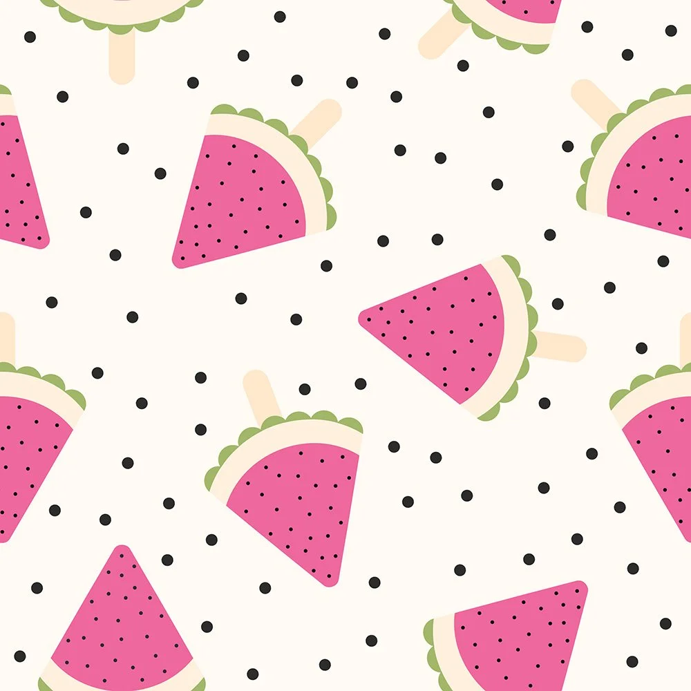 13.Watermelon Popsicles Fuchsia Dots Black.jpg