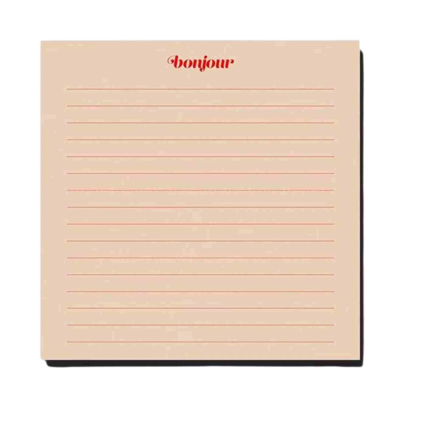 Bonjour Desk Notepad
