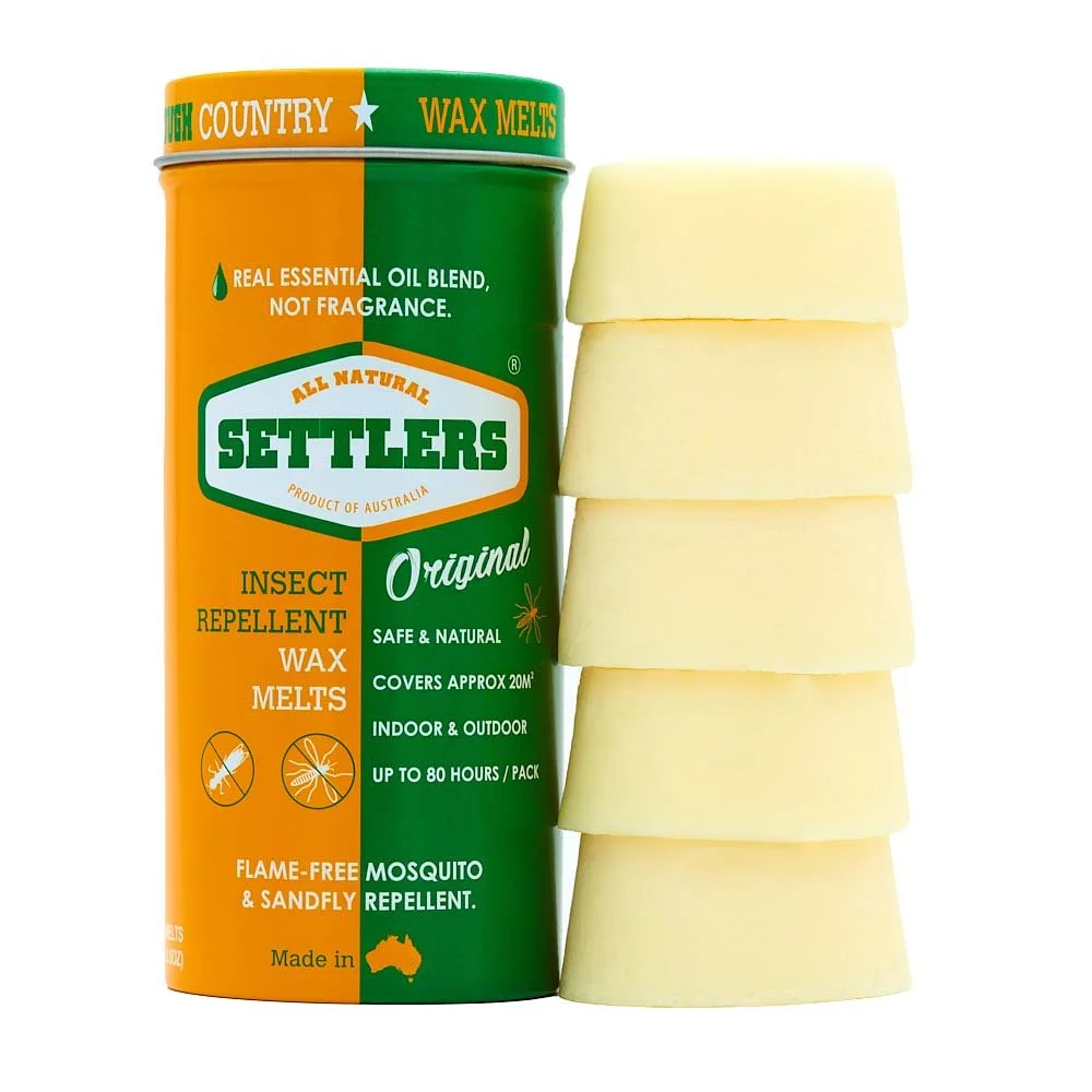 Settlers Natural Mosquito Repellent Original Wax Melts Content
