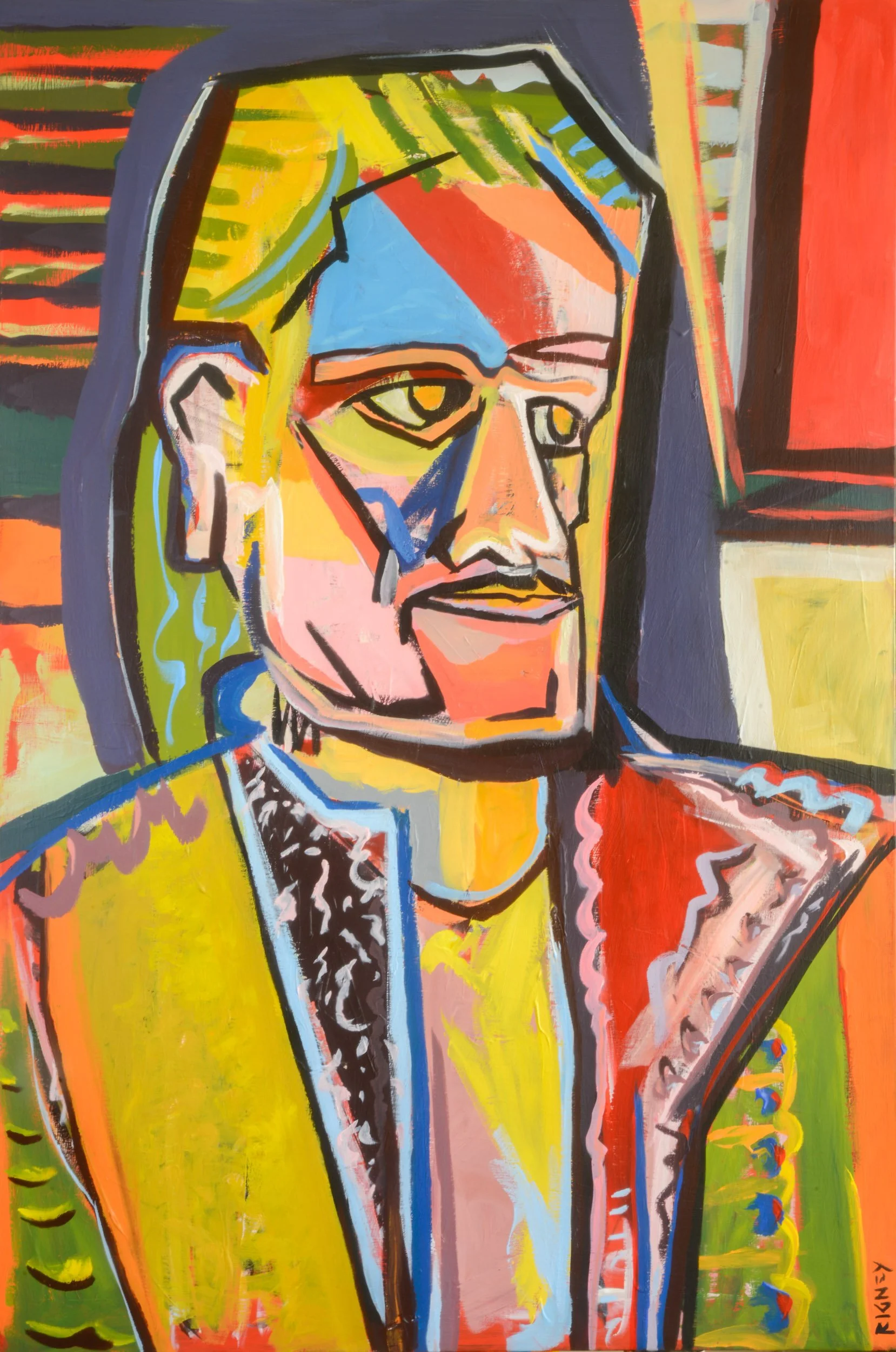 Self-portrait of the artist