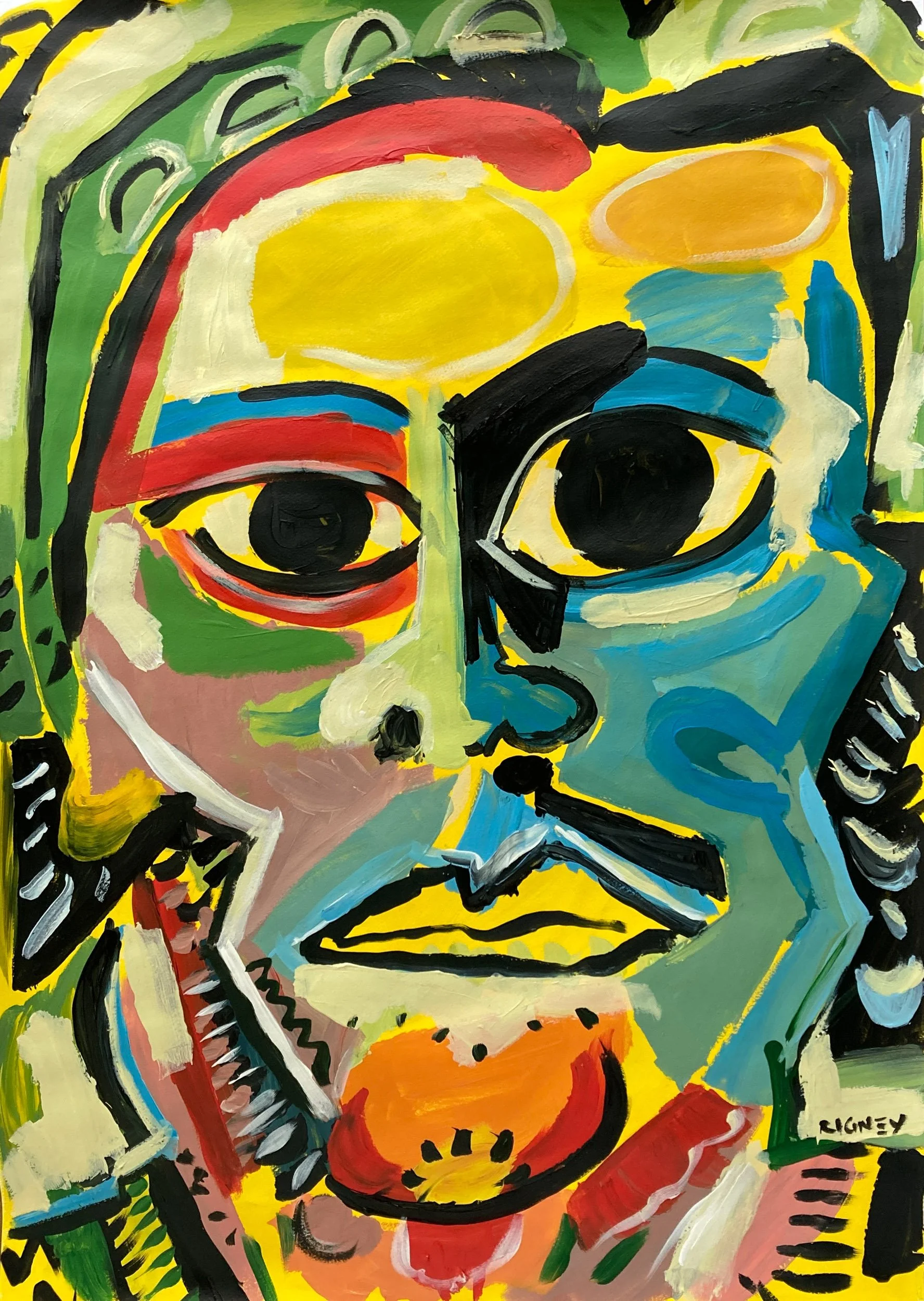 Self-portrait (yellow)