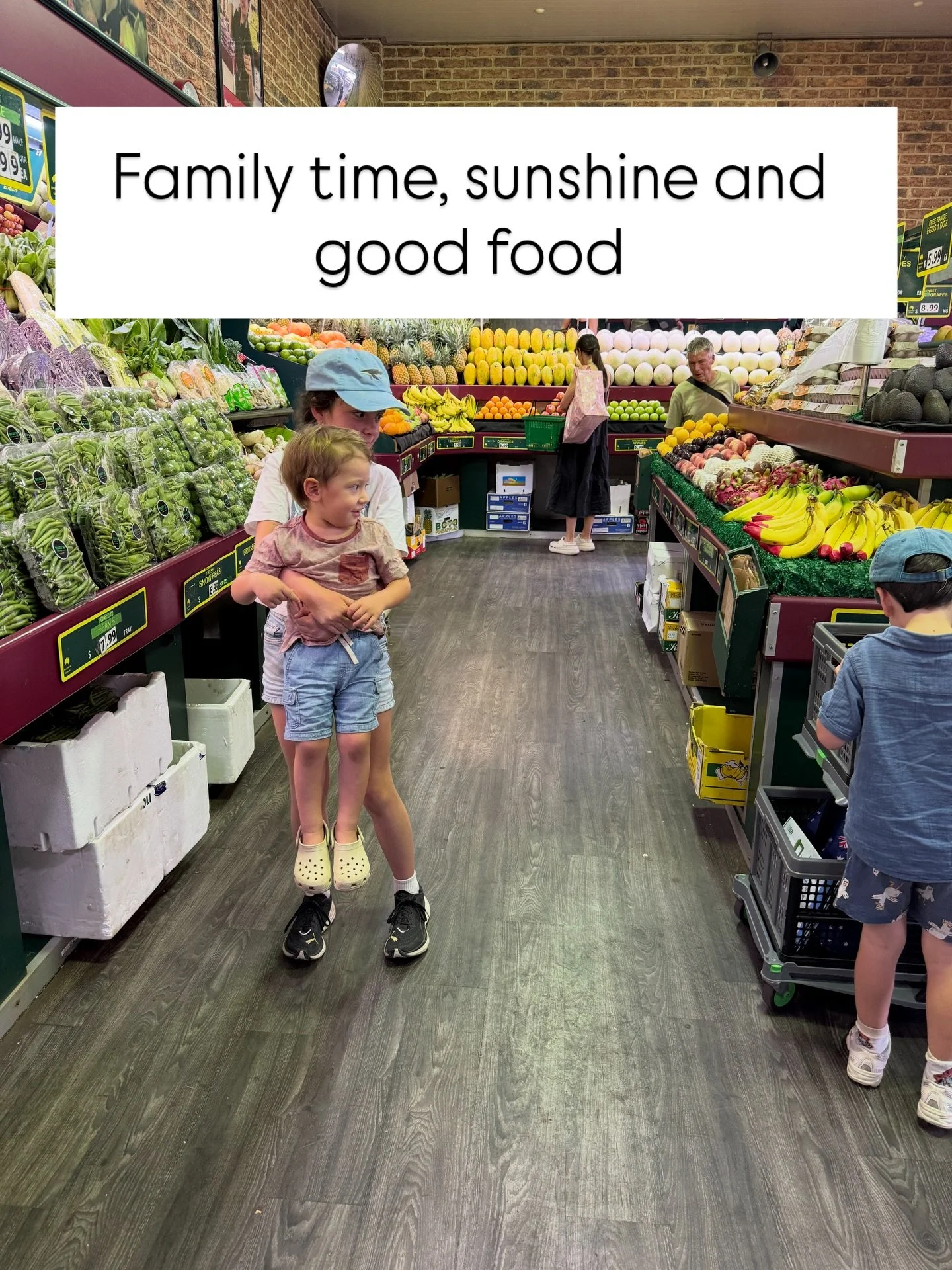 Family time, sunshine and good food.

This trip has been exactly what I needed after a big launch of food+ METHOD and living the FIFO life with a toddler.
Time to rest, slow down and properly relax.
Exactly what I needed to recharge.

So I have been 