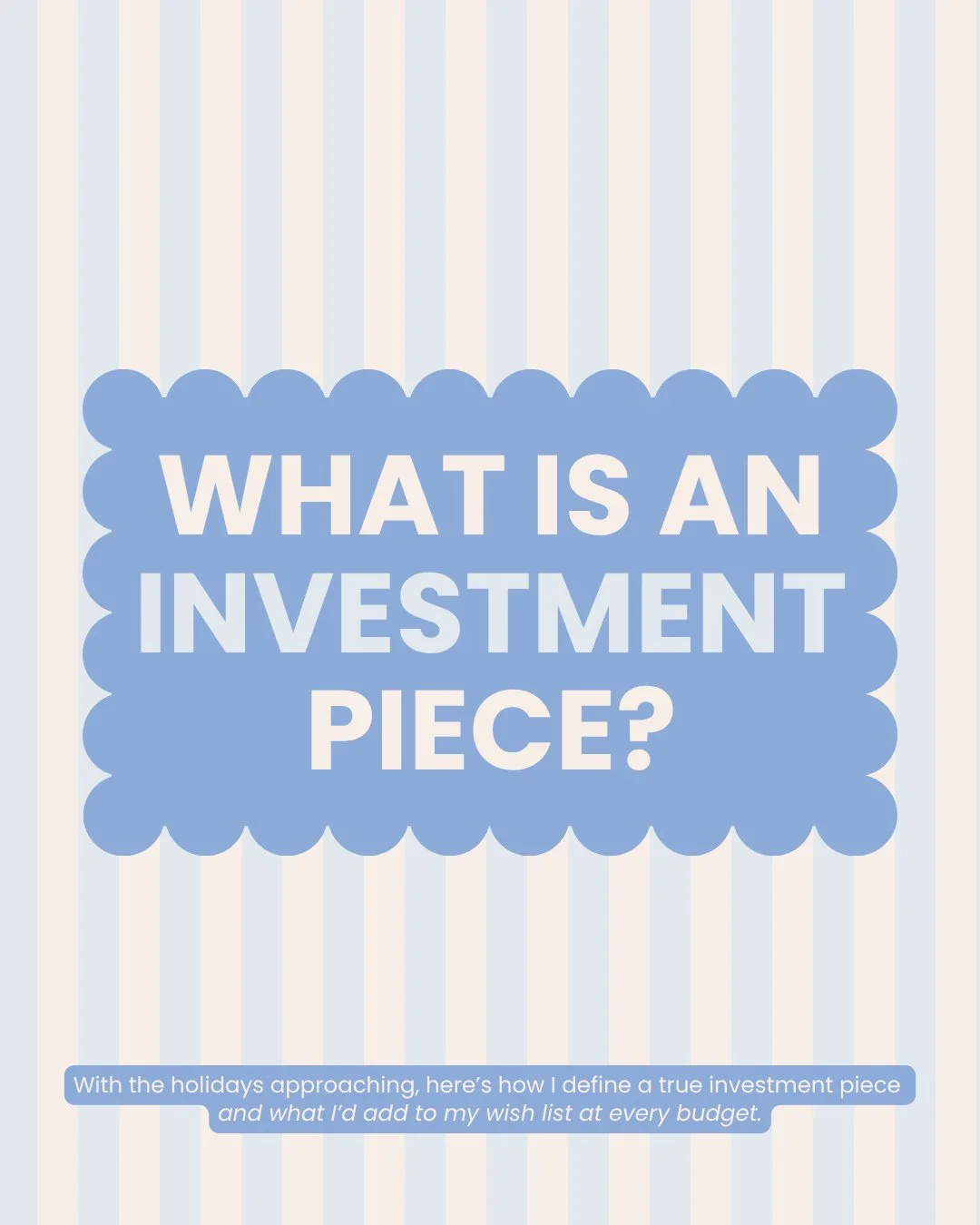 An investment piece isn&rsquo;t about the price tag. It&rsquo;s about value. ✨⁠
⁠
The best investments are personal. For some, that&rsquo;s timeless shoes or a classic handbag. For others, it&rsquo;s jewelry, outerwear, or something that simply feels