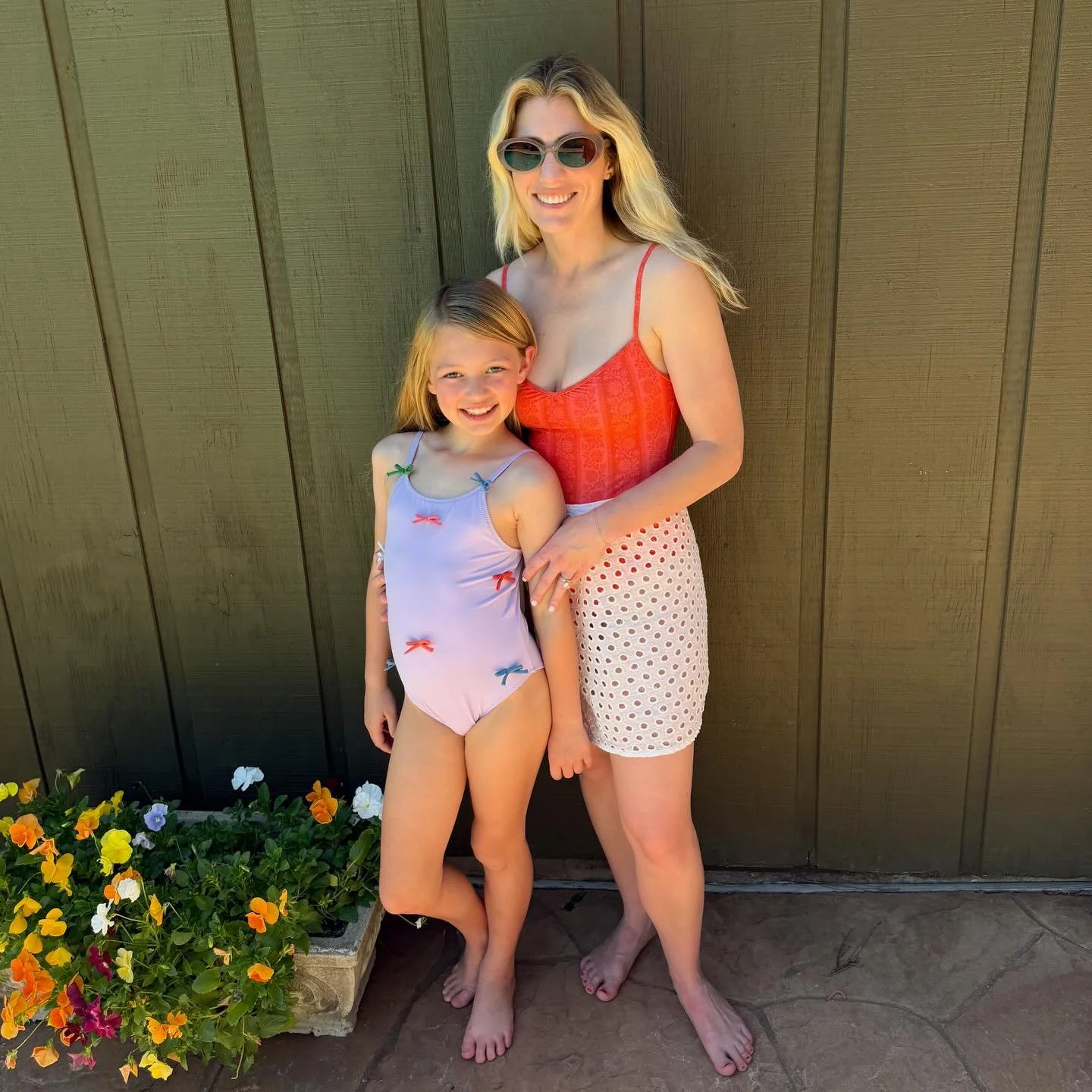 First pool day of the year + new suits for all! 💦

girls swimsuits and coverups are @pinkchickenny