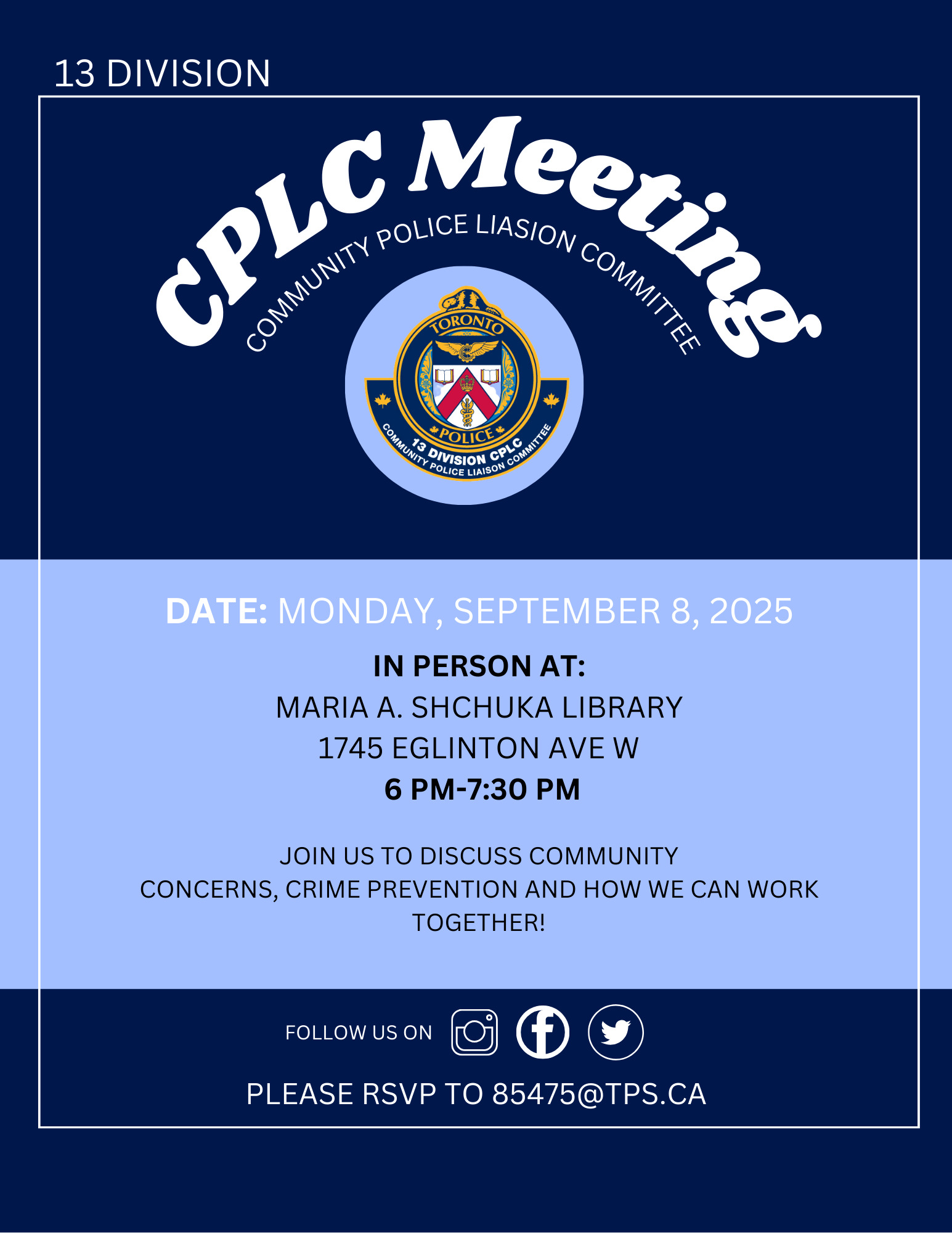 Next CPLC Meeting - 8 September 2025