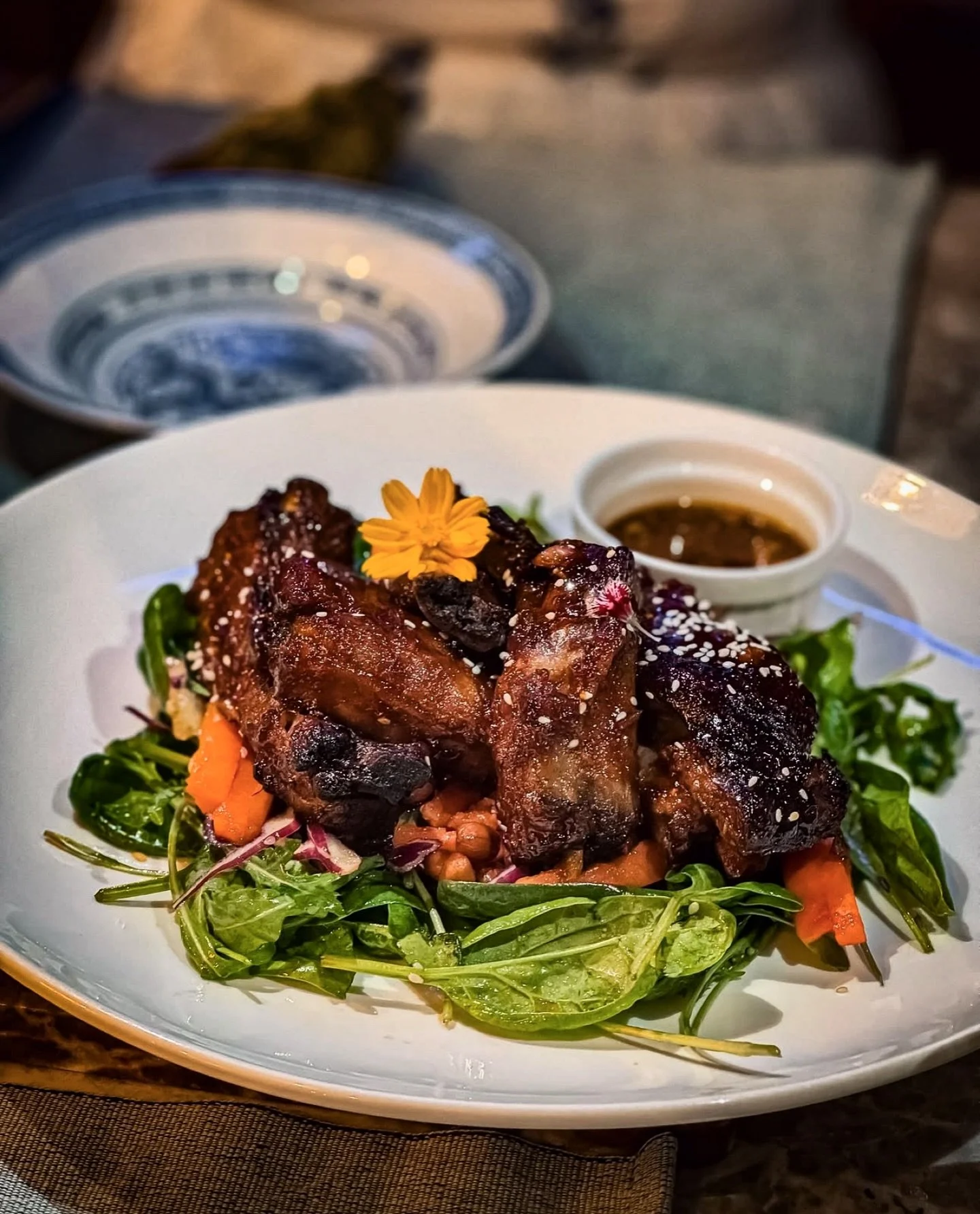 One of our proud signatures &ndash; Hoisin Babyback Pork Ribs 

Tender, fall-off-the-bone goodness, glazed in rich hoisin and paired with a refreshing papaya salad for the perfect balance of sweet, savory, and zesty.

🌸 A dish that&rsquo;s as beauti