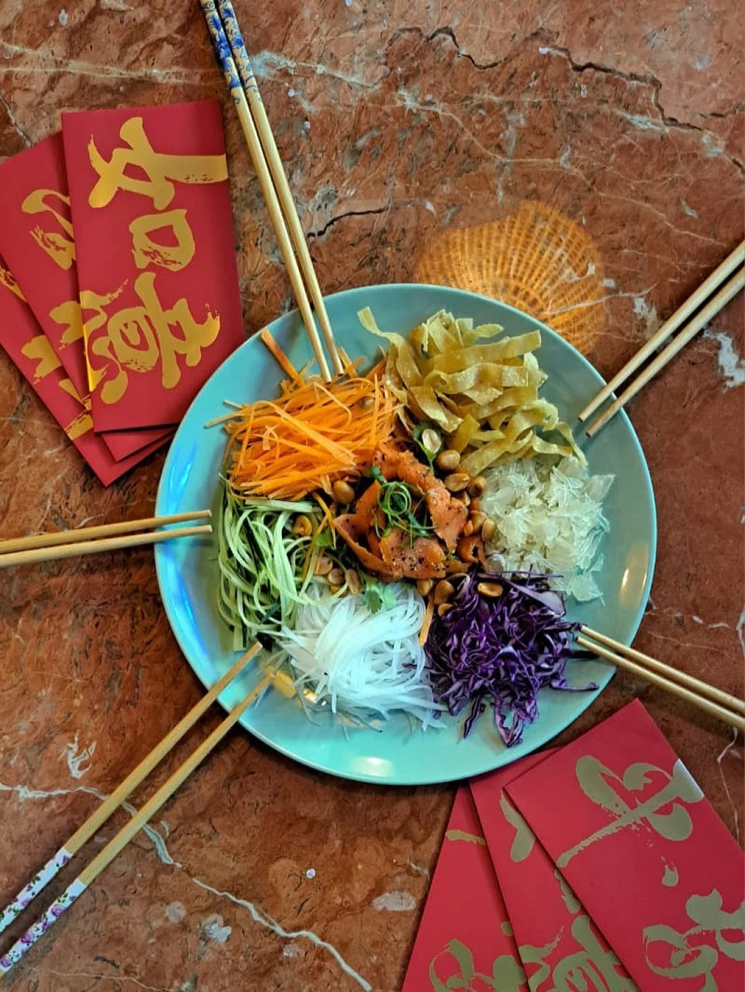 Our Yee Sang at Heap Seng 29 &mdash; vibrant, fresh, and made for tossing high with good company. May every lift bring luck, abundance, and delicious moments around the table.

🧡 Lo hei with us.
#HeapSeng29 #YeeSang #LoHei #ProsperityDish #CNYVibes