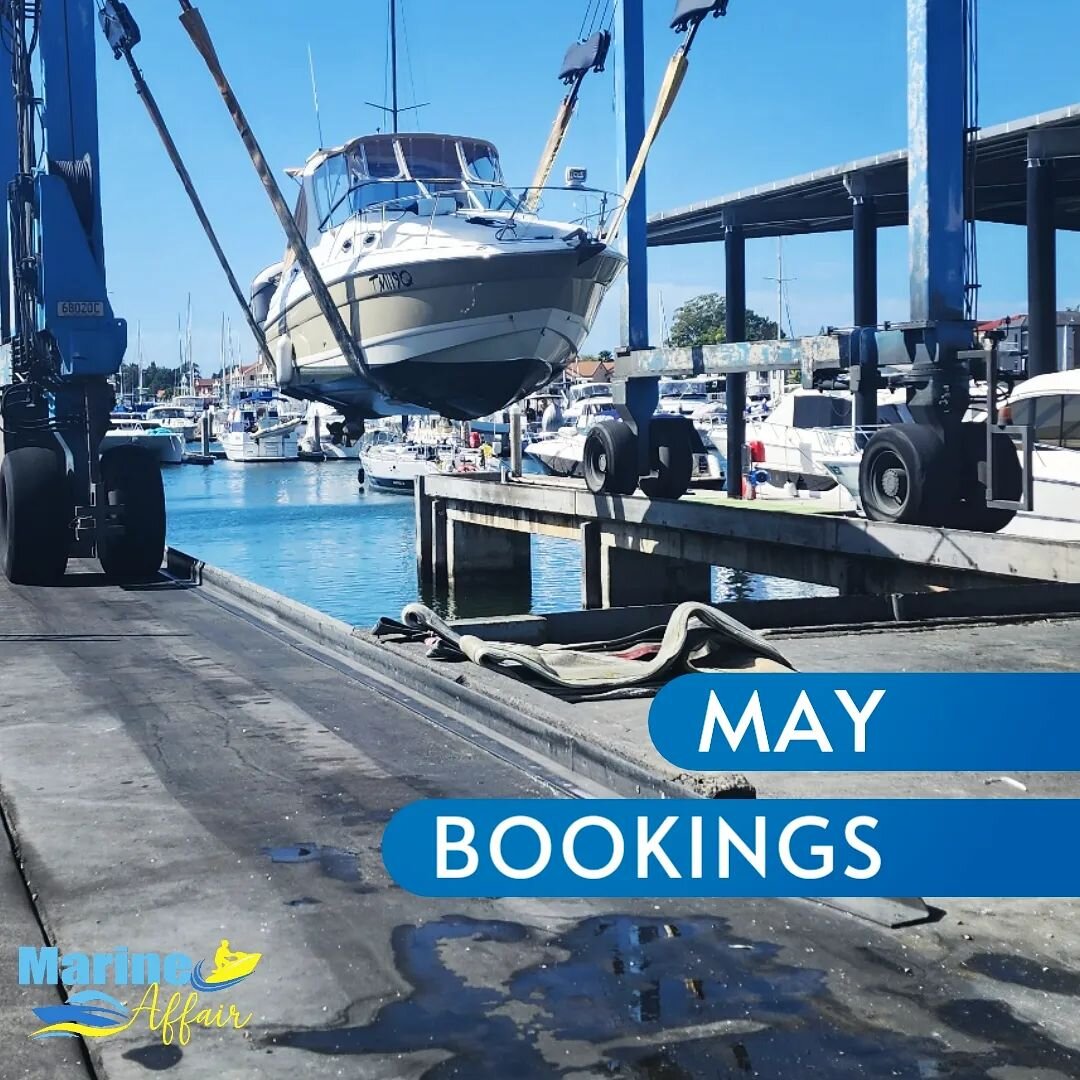 Book early to avoid disappointment!
There is limited availability left for the month of May. Please get in touch to snap up a service or detailing booking 👌

📞(07) 5636-1113 
📩marineaffairgc@gmail.com
💻www.marineaffair.com.au 
📍5/6 John Lund Dr 