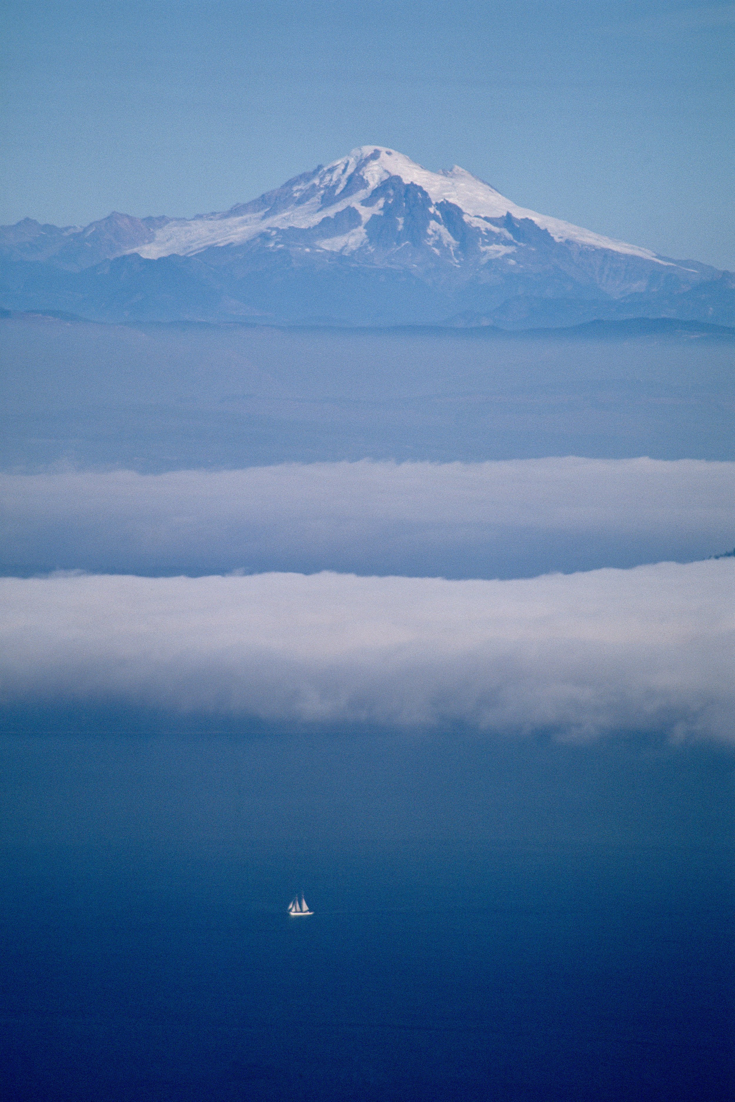 Mt. Baker from Mt. Constitution, San Juan Islands