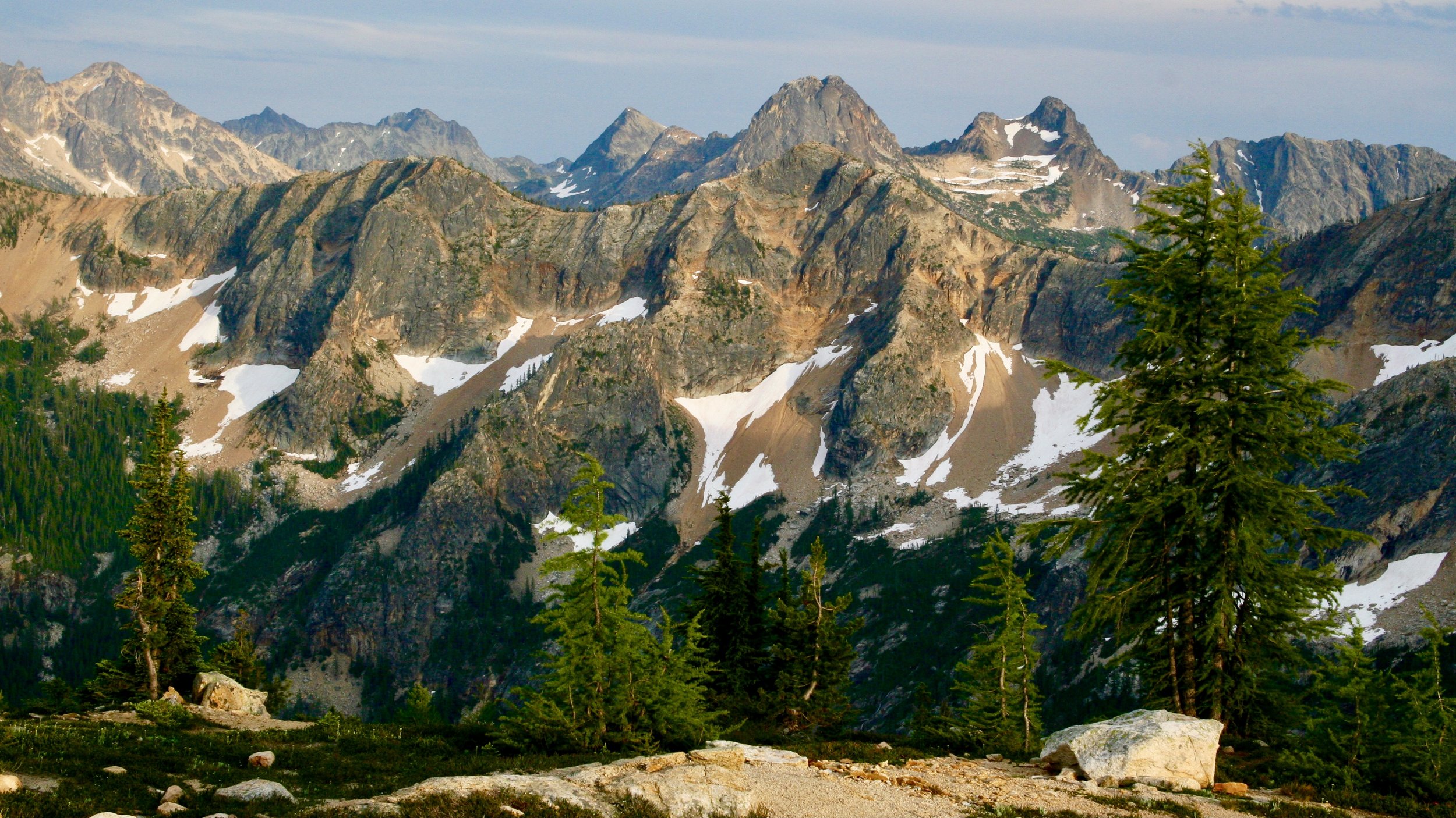Liberty Bell and Early Winter Spire from Cutthroat Pass, Okanogan-Wenatchee Natl. Forest