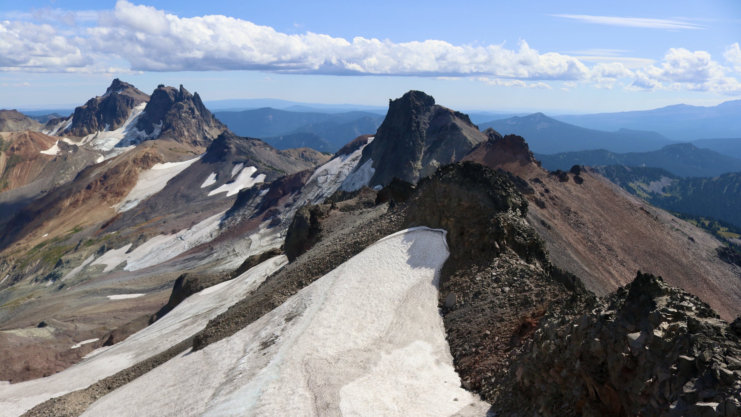 Goat Rocks Crest from Old Snowy summit, Goat Rocks Wilderness