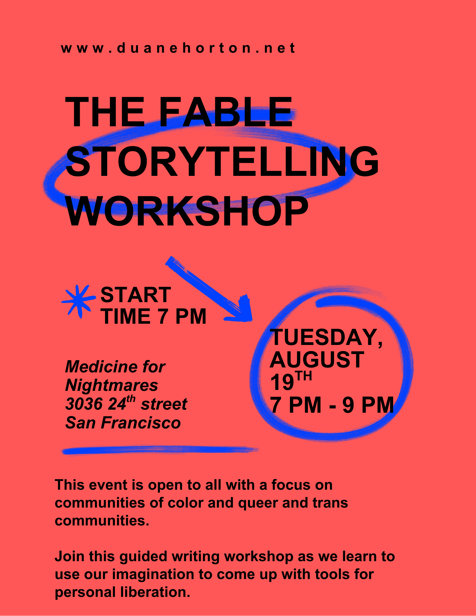 Fable Storytelling Writing Workshop with Duane Horton