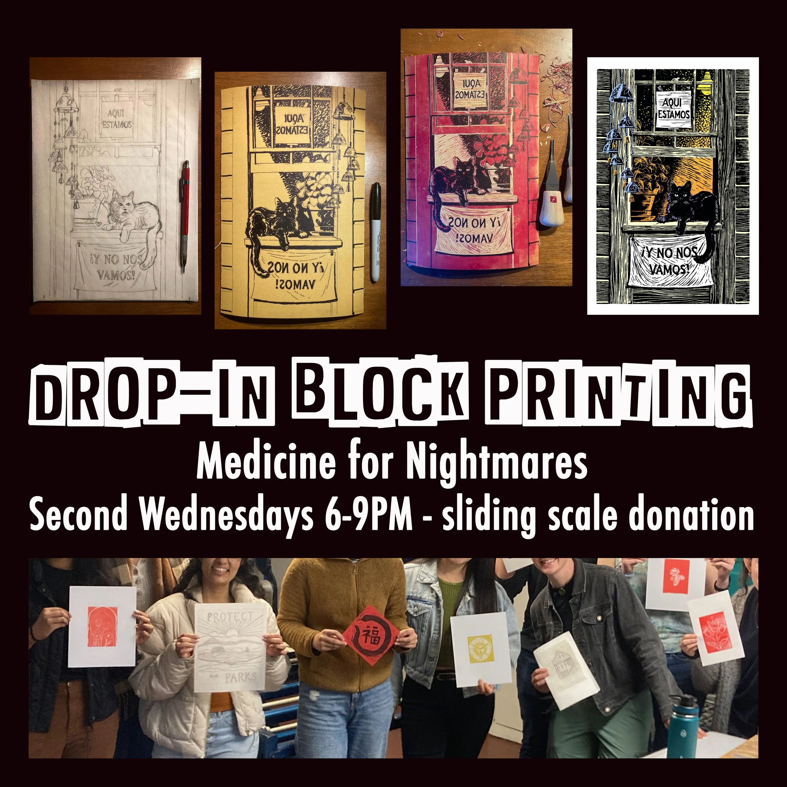 Drop In Block Printing Workshop with Fernando Marti