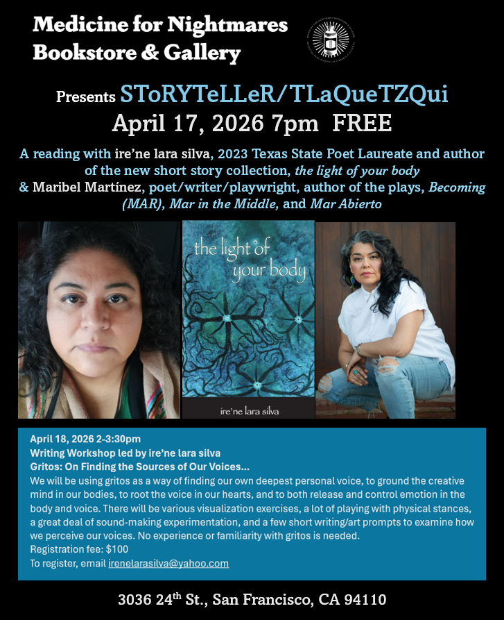 Gritos; On Finding the Source of Our Voices Writing Workshop led by ire'ne lara silva