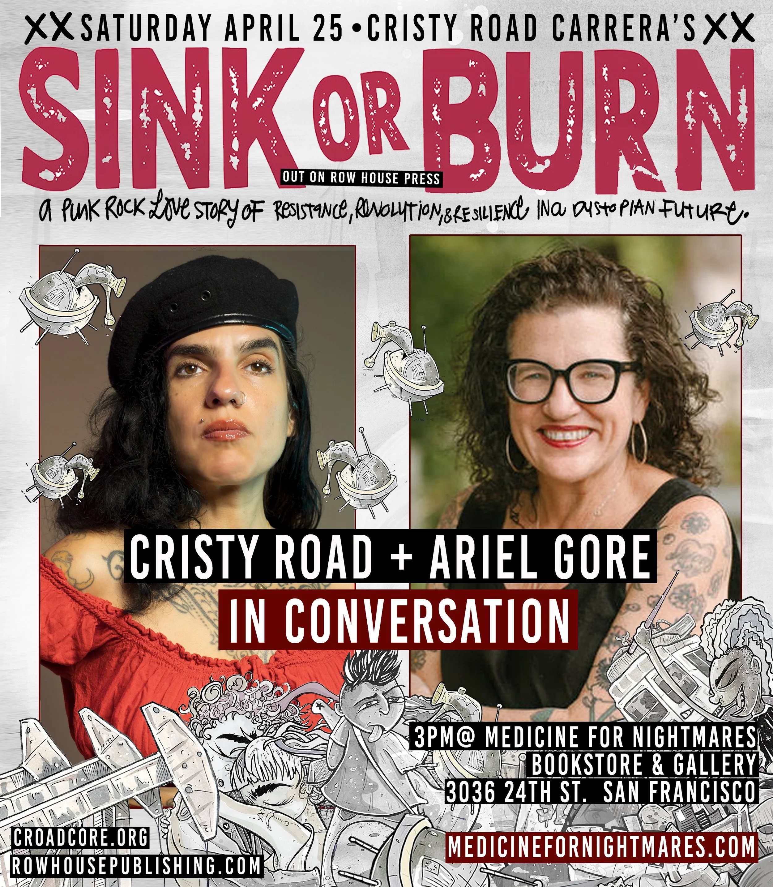 Sink or Burn Book Talk: Cristy Road Carrera in conversation with Ariel Gore&nbsp;