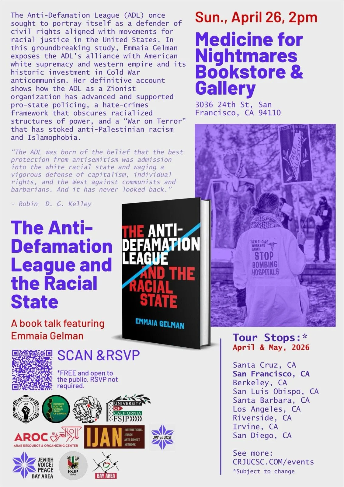 The Anti-Defamation League and the Racial State: A Book Talk with Emmaia Gelman