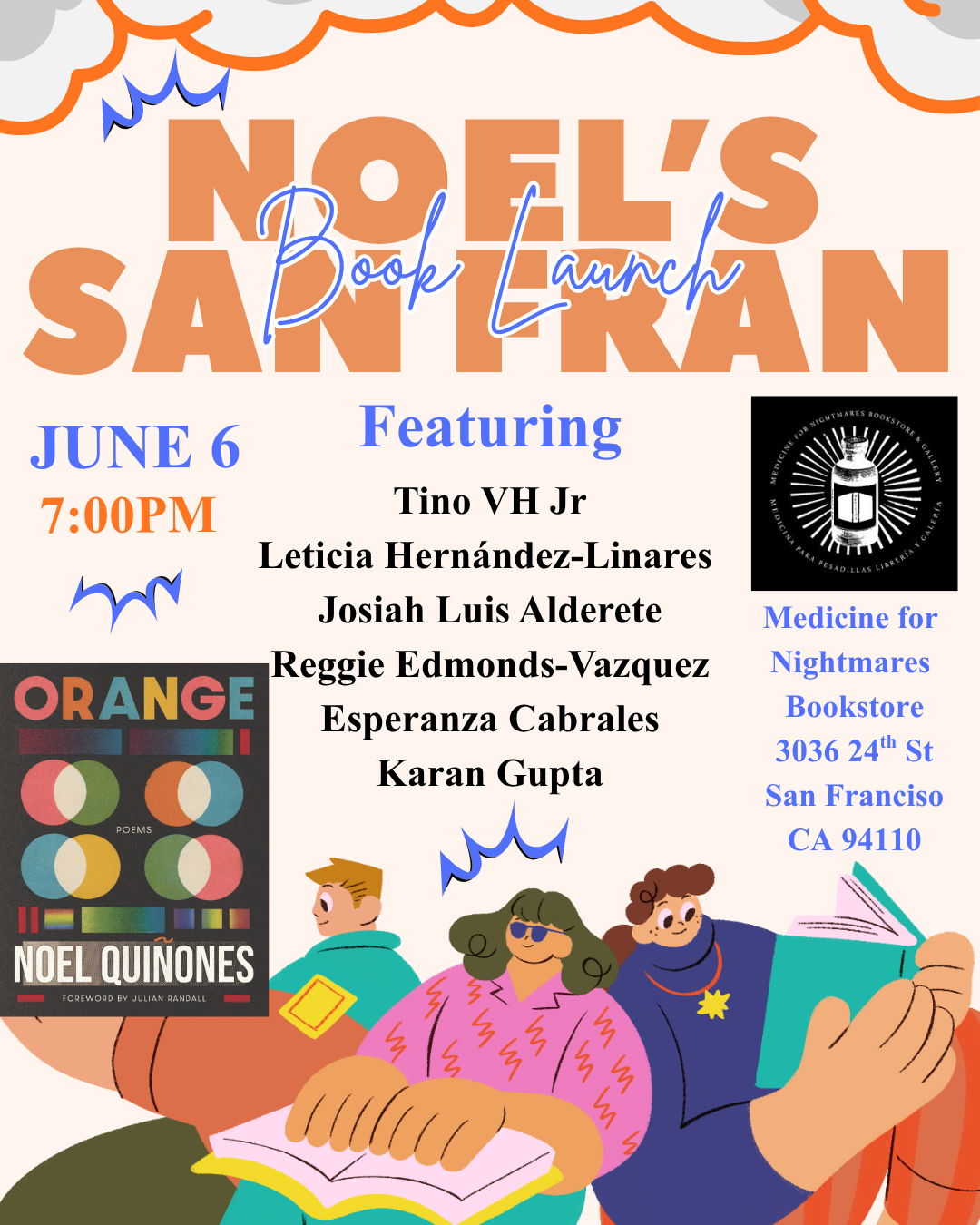 Book release and celebration for Orange by Noel Quinones 