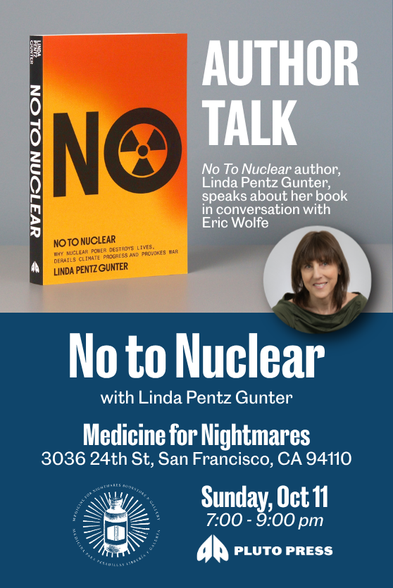 Author talk: No to Nuclear with Linda Pentz Gunter and Eric Wolfe