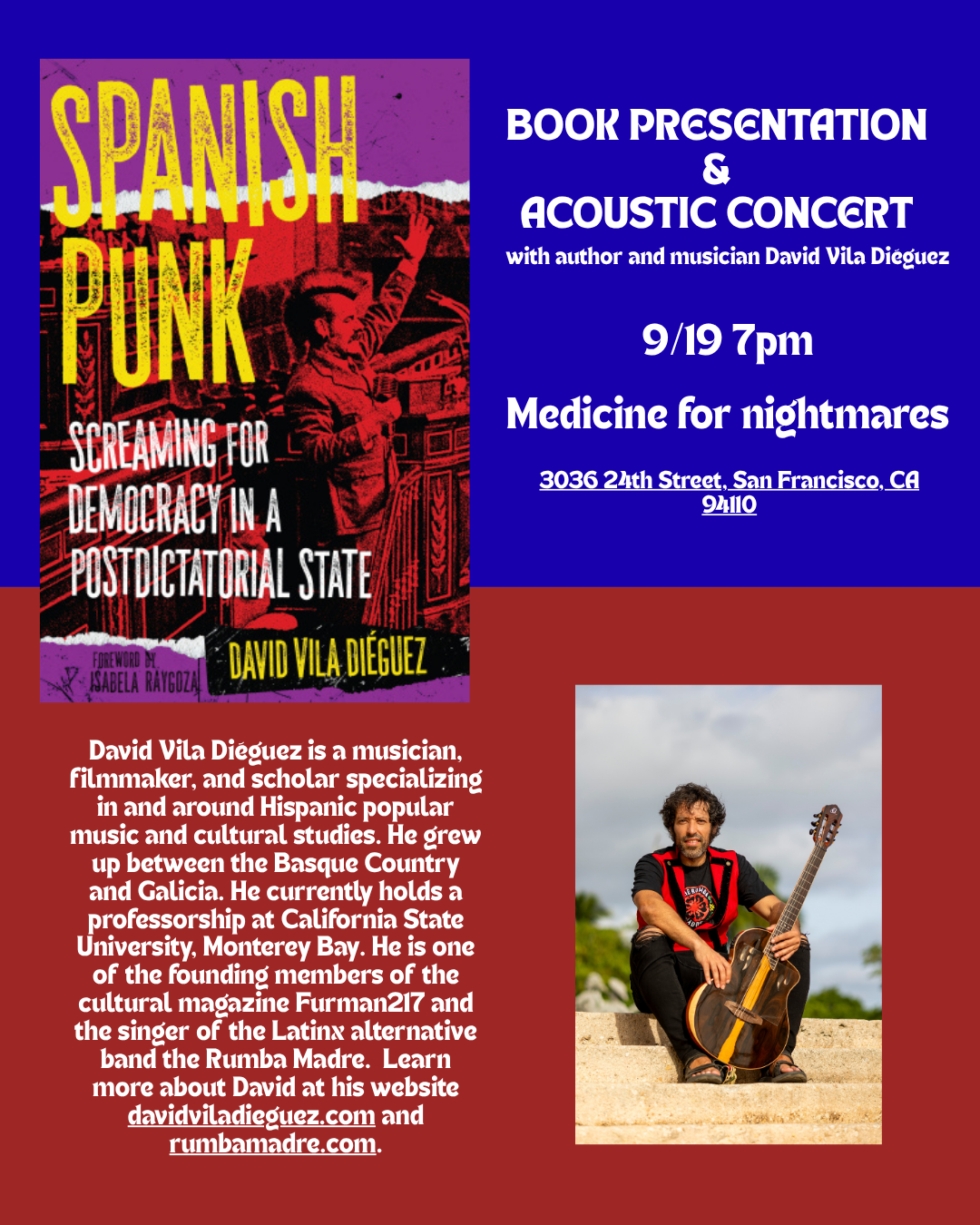 Spanish Punk with author David Vila Dieguez