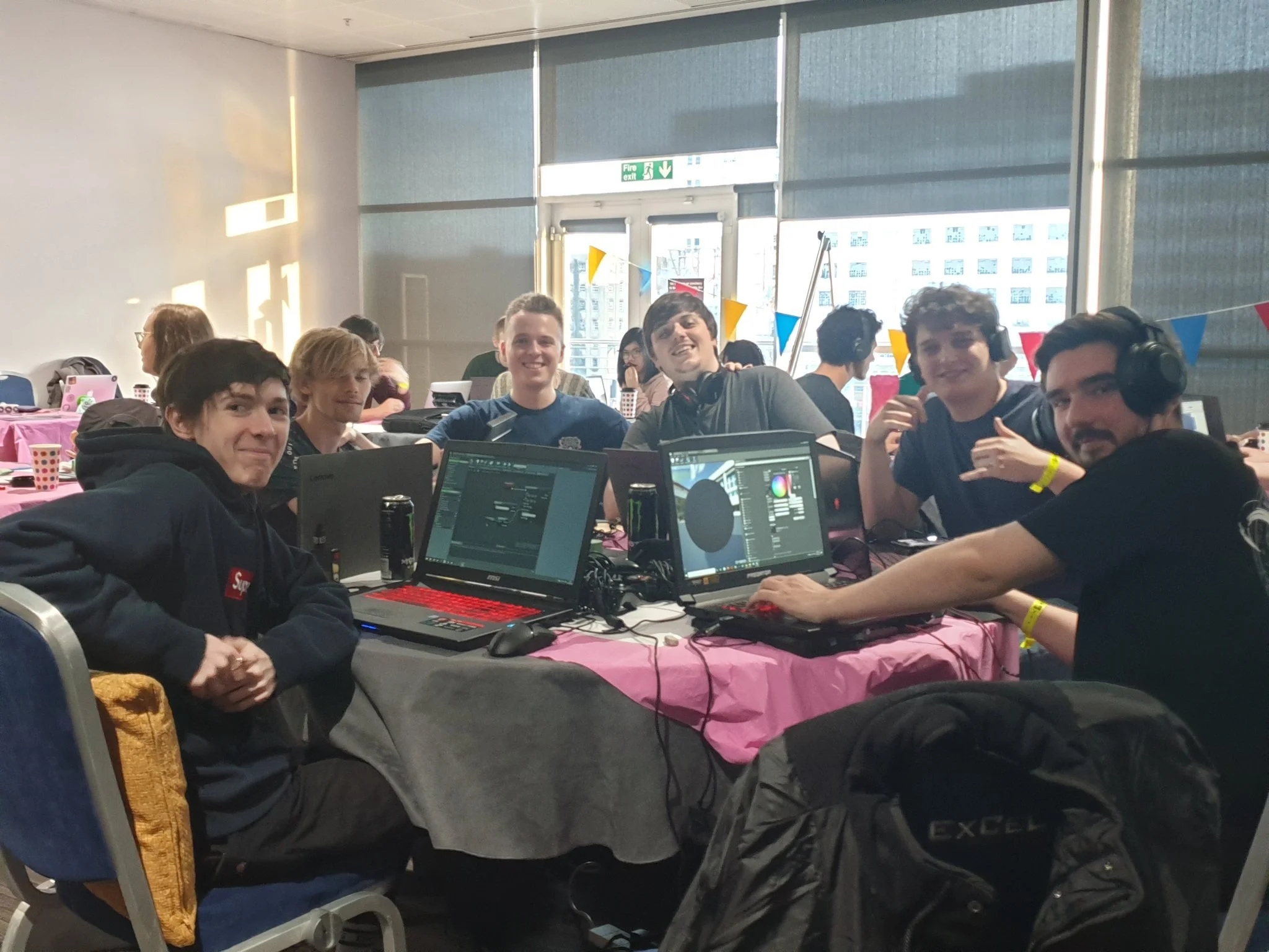 Group picture in the thick of things