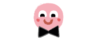 Smiley face with bow tie