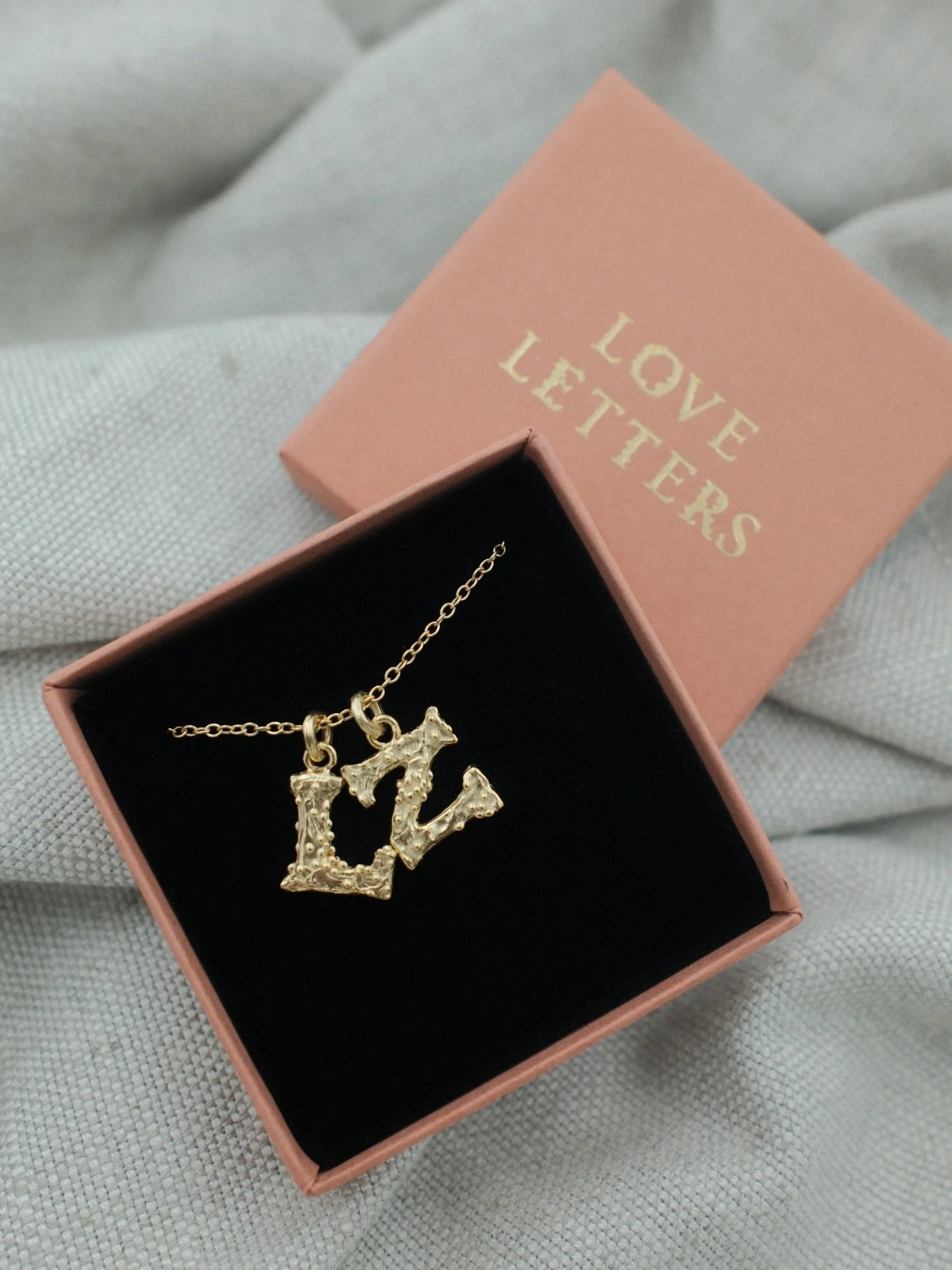 Some customised &amp; story-filled &lsquo;Love Letters&rsquo; have been sent out to lovely customers over the last month+. I love hearing the stories behind the purchase; from children&rsquo;s initials, anniversary gifts, memorial pendants, and birth