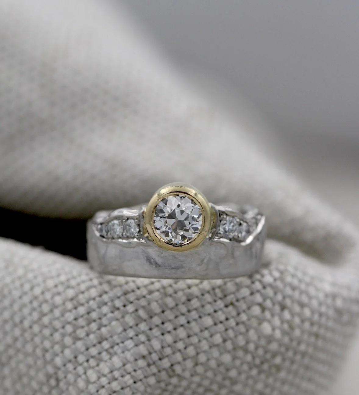 Heirloom Engagement Ring | Granny&rsquo;s Diamonds 💛

A stunning Platinum &amp; Yellow Gold Diamond Engagement Ring, reimagined from diamonds passed down through both E &amp; H&rsquo;s families. Two generations of love, woven into a single design th