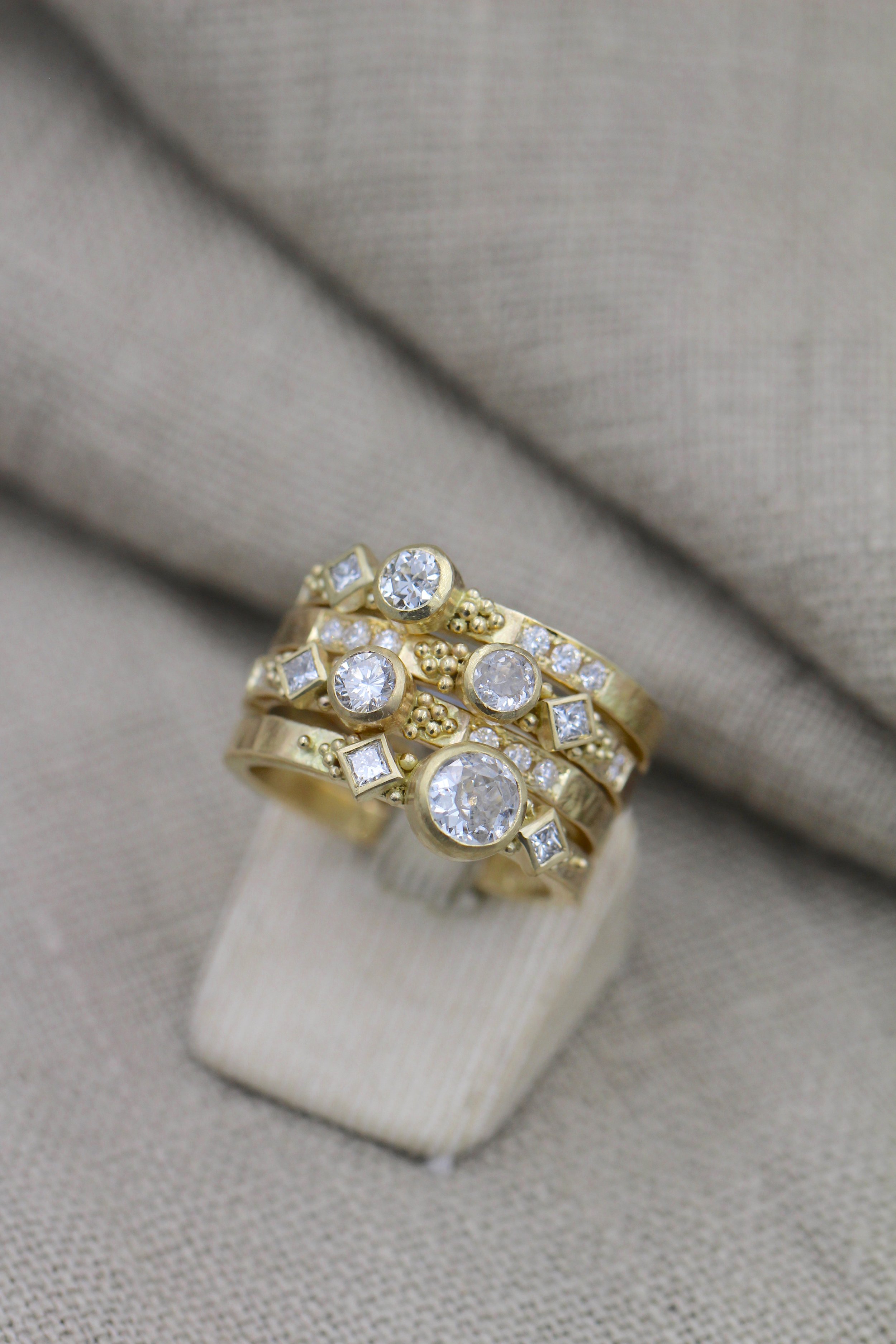 Multi Diamond Stacking Rings