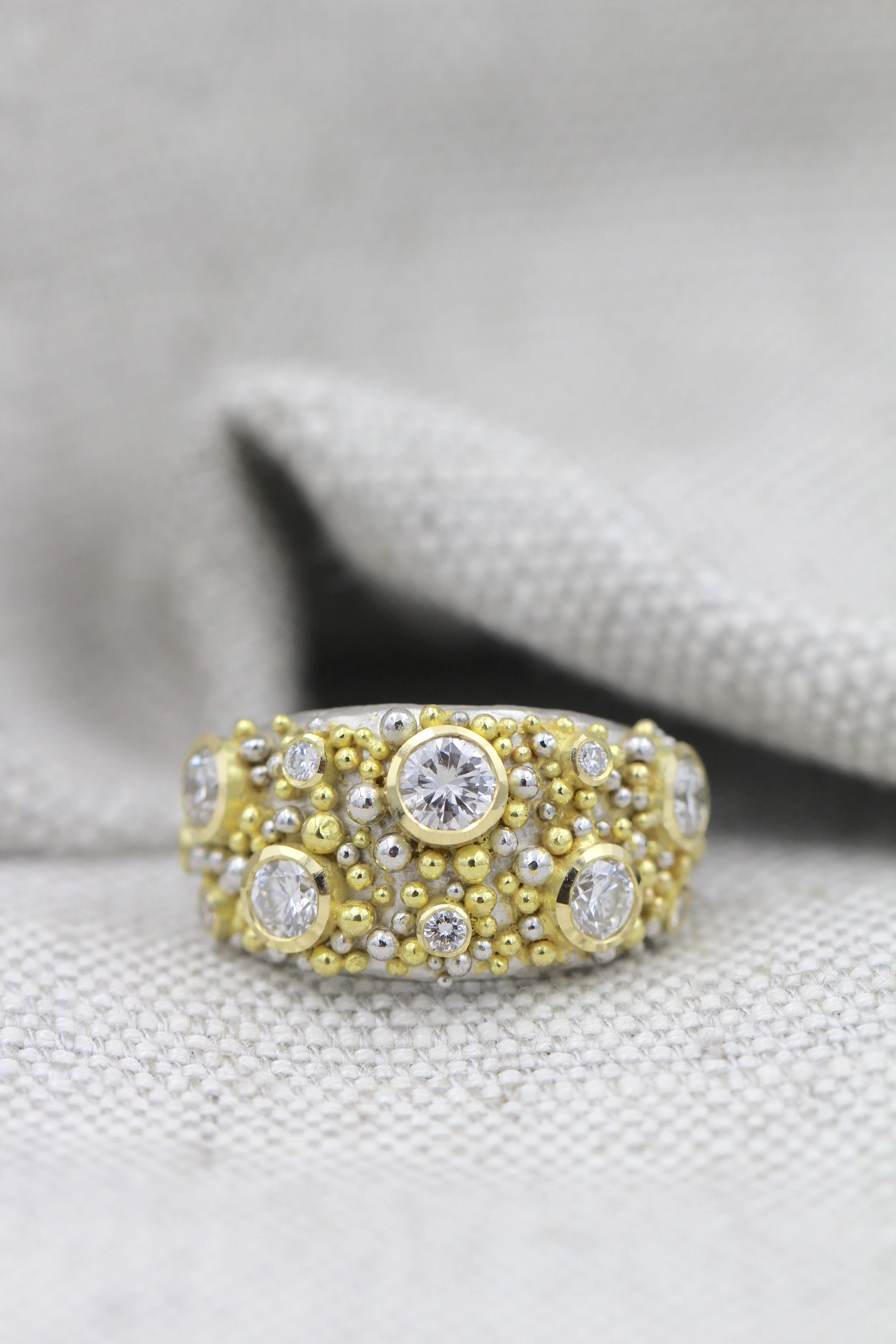 Granulated Bombé Ring