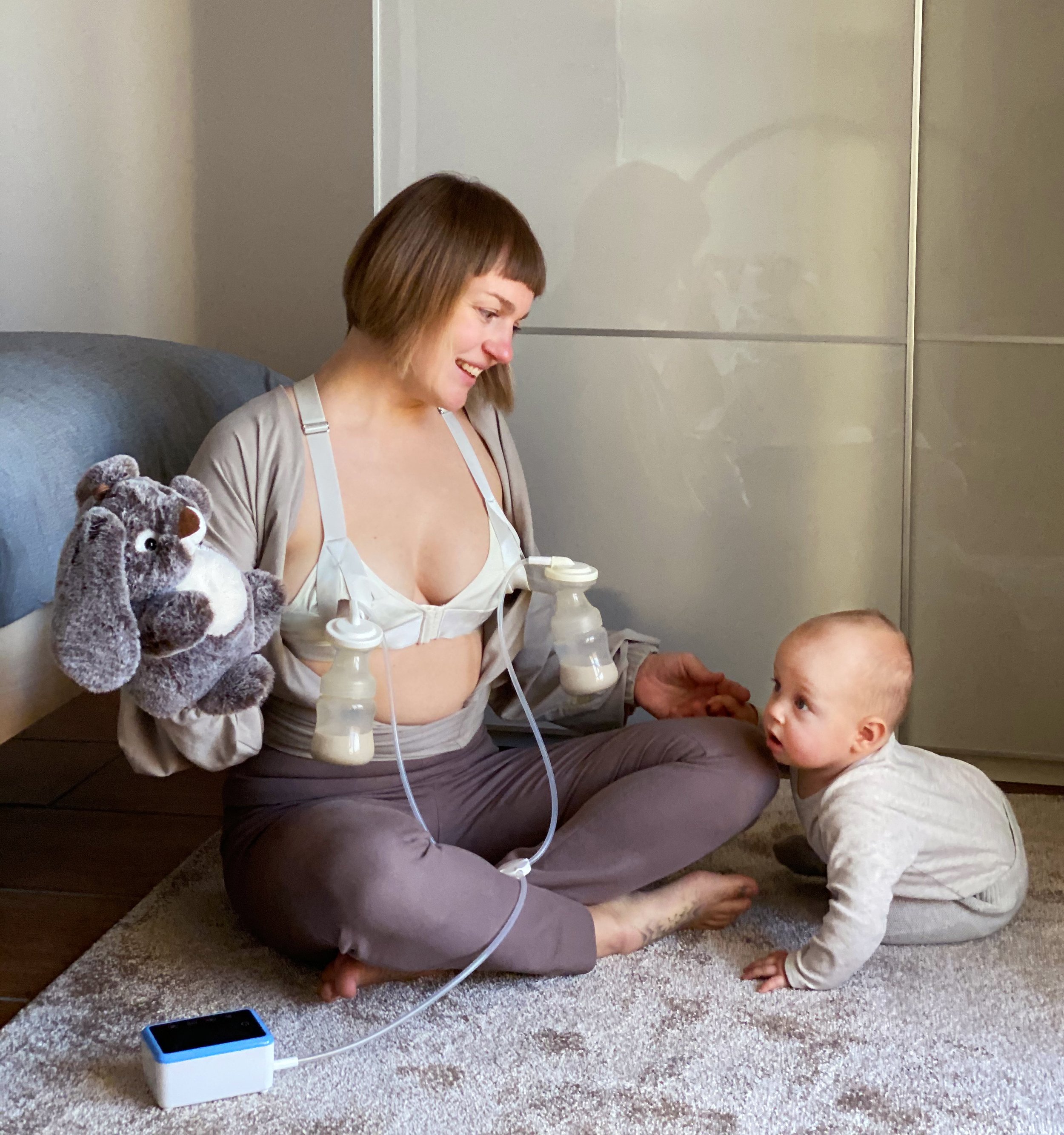 Buy Truly Hands Free Pumping Bra - Nurturally - Fits 36A to 46D,  Comfortable, Adjustable, Works with Lansinoh, Spectra, Evenflo Online at  desertcartSeychelles
