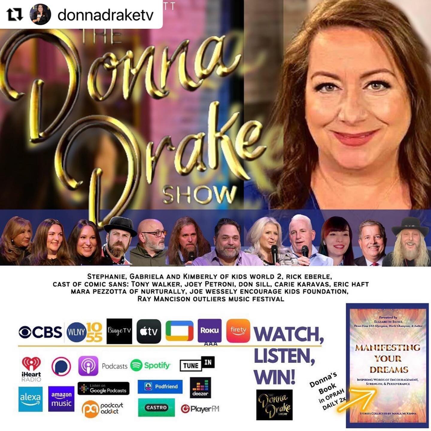 We are pleased to announce that we will be guests on @donnadraketv show: Live it Up! on Saturday 1/21 to present our Nurturally brand!

We will be on air on WLNY-TV 10/55 CBS New York in Sat 1/21 between 6-7 am EST and 24/7 OTT

Channels:
Optimum Cha