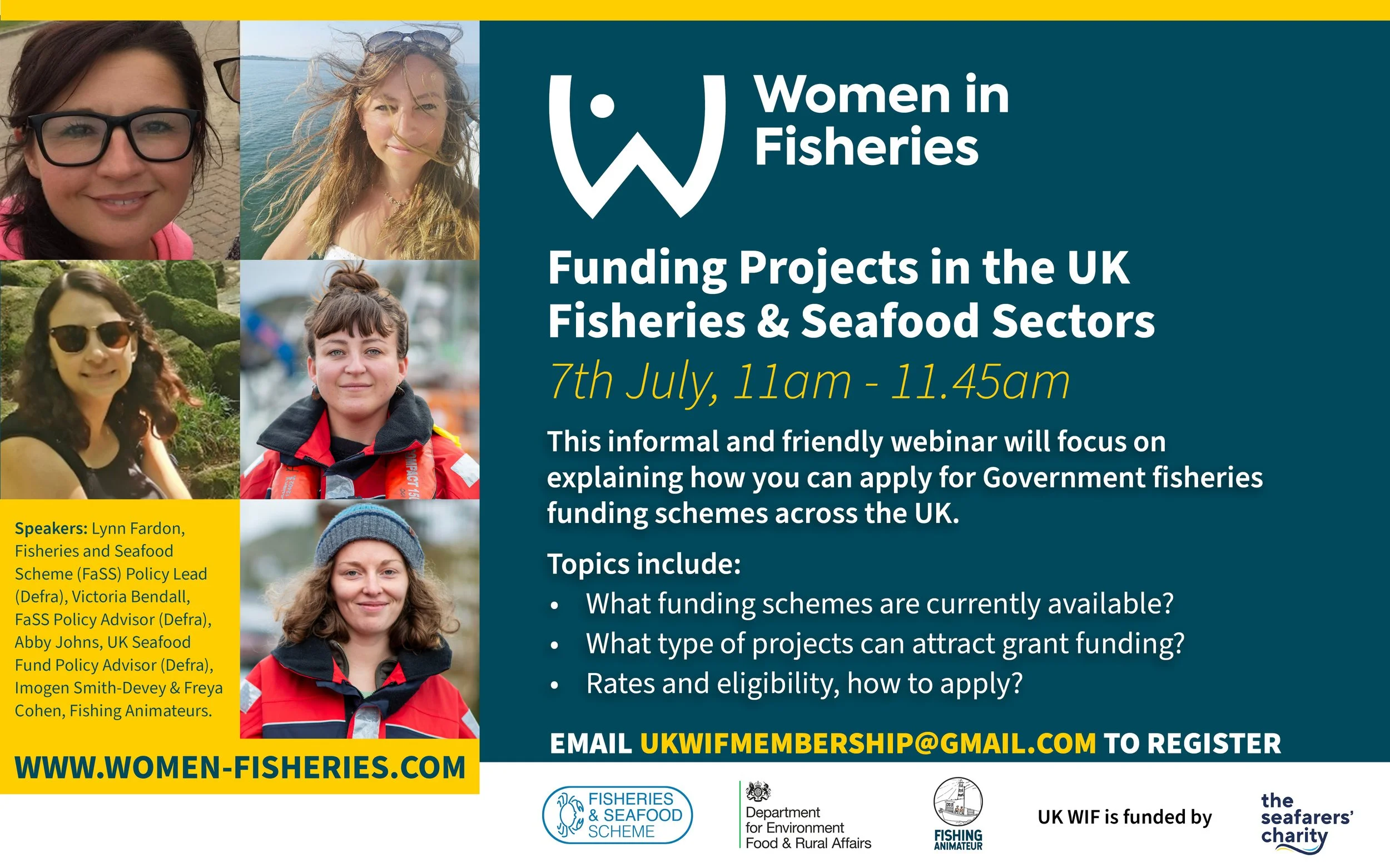 Funding projects in the UK Fisheries and Seafood Sectors