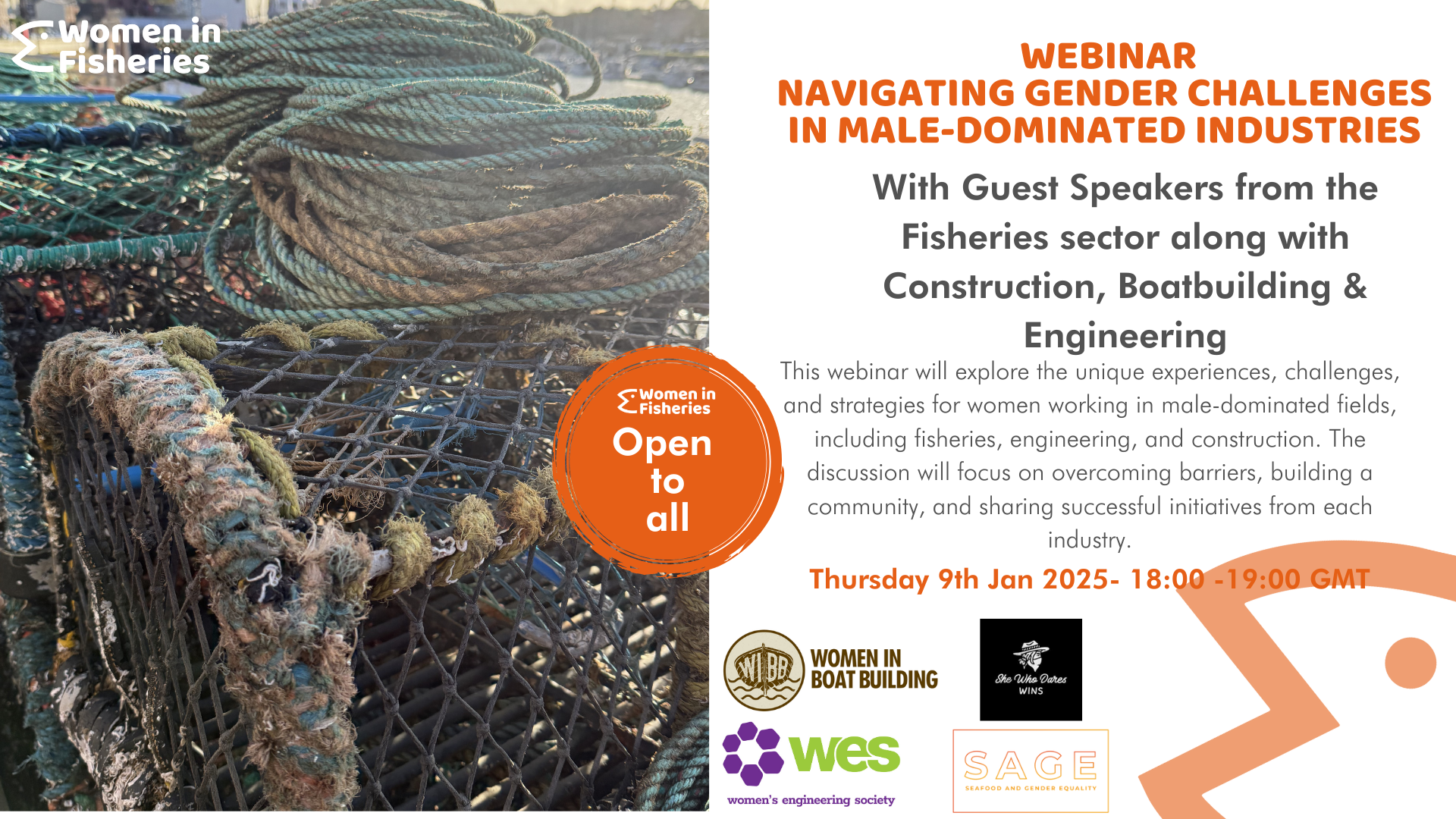 UK Women In Fisheries hosts first Webinar of 2025 - Navigating Gender Challenges in Male Dominated Industries