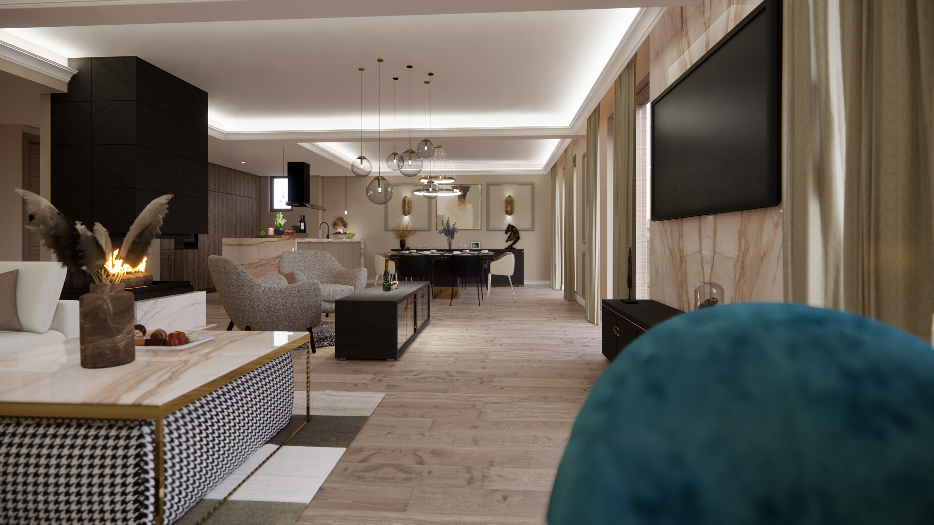 Living room.