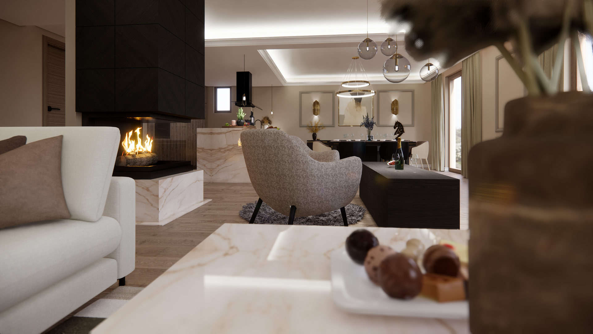 Living room.