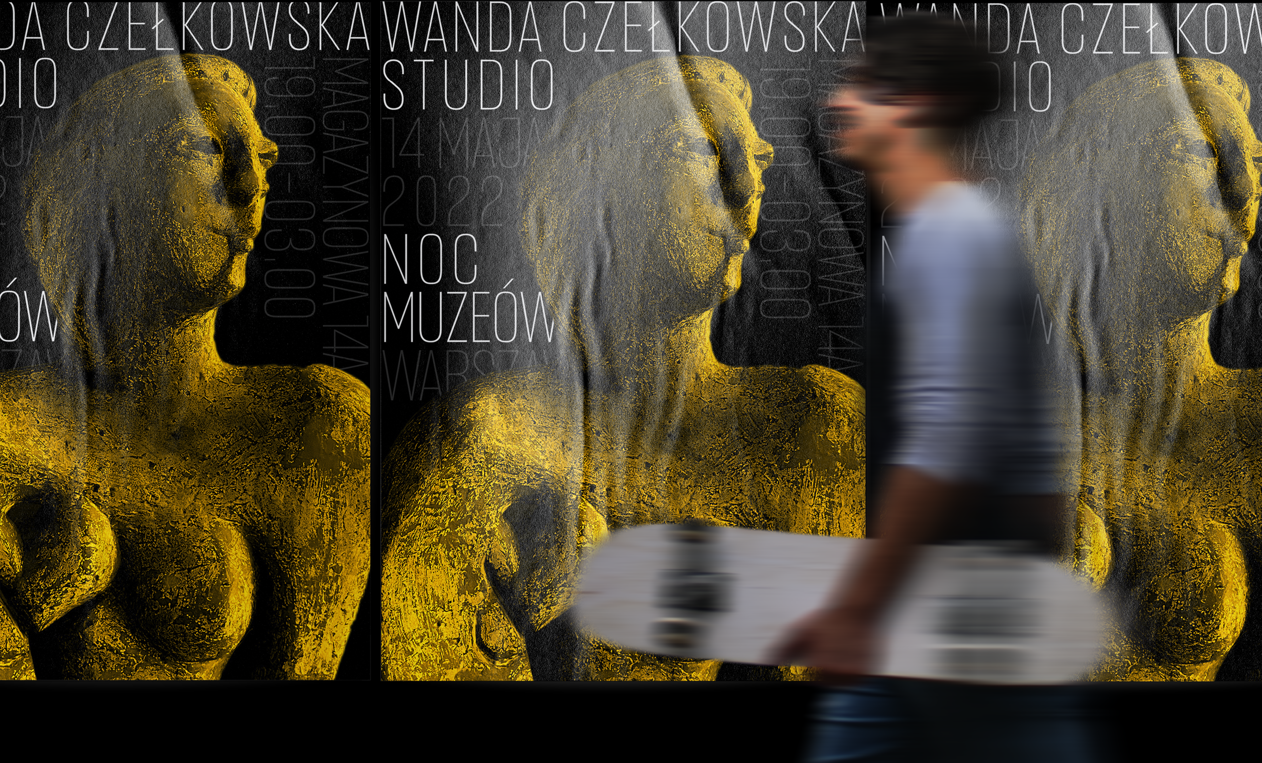 Poster design for  Wanda Czełkowska exhibition