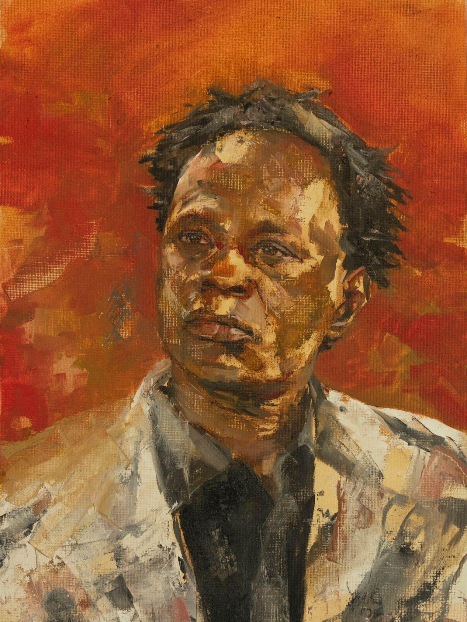 Baaba Maal, 2025 (oil on board)