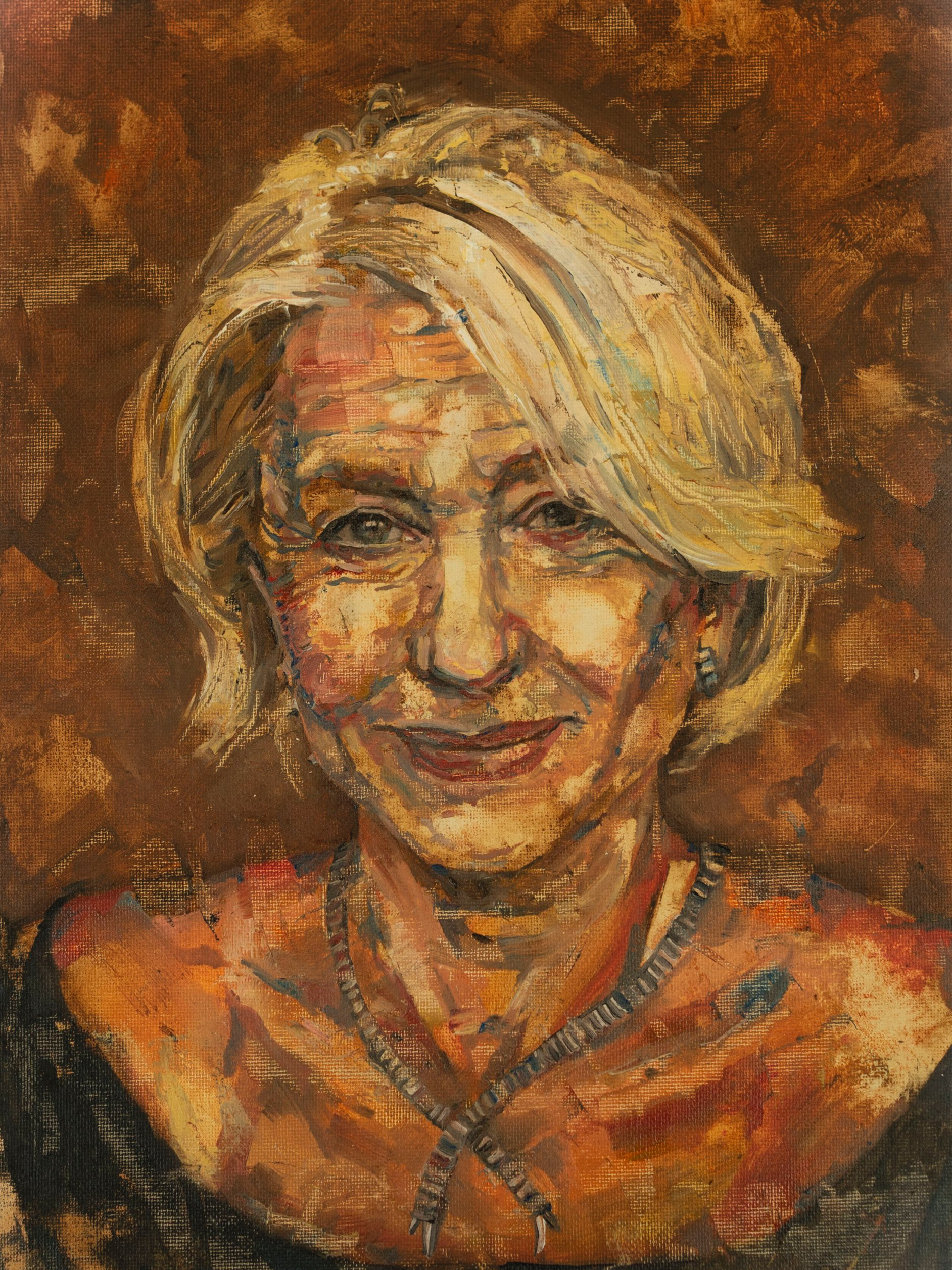 Helen Mirren, 2025 (oil on board)
