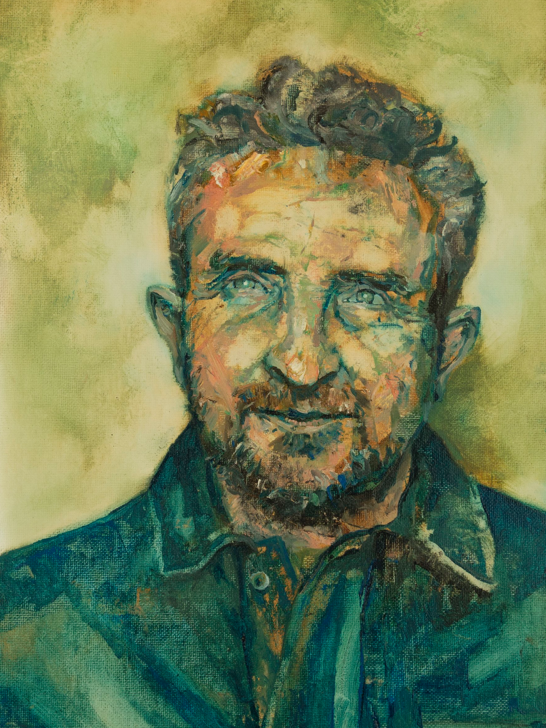 Eddie Marsan, 2025 (oil on board)