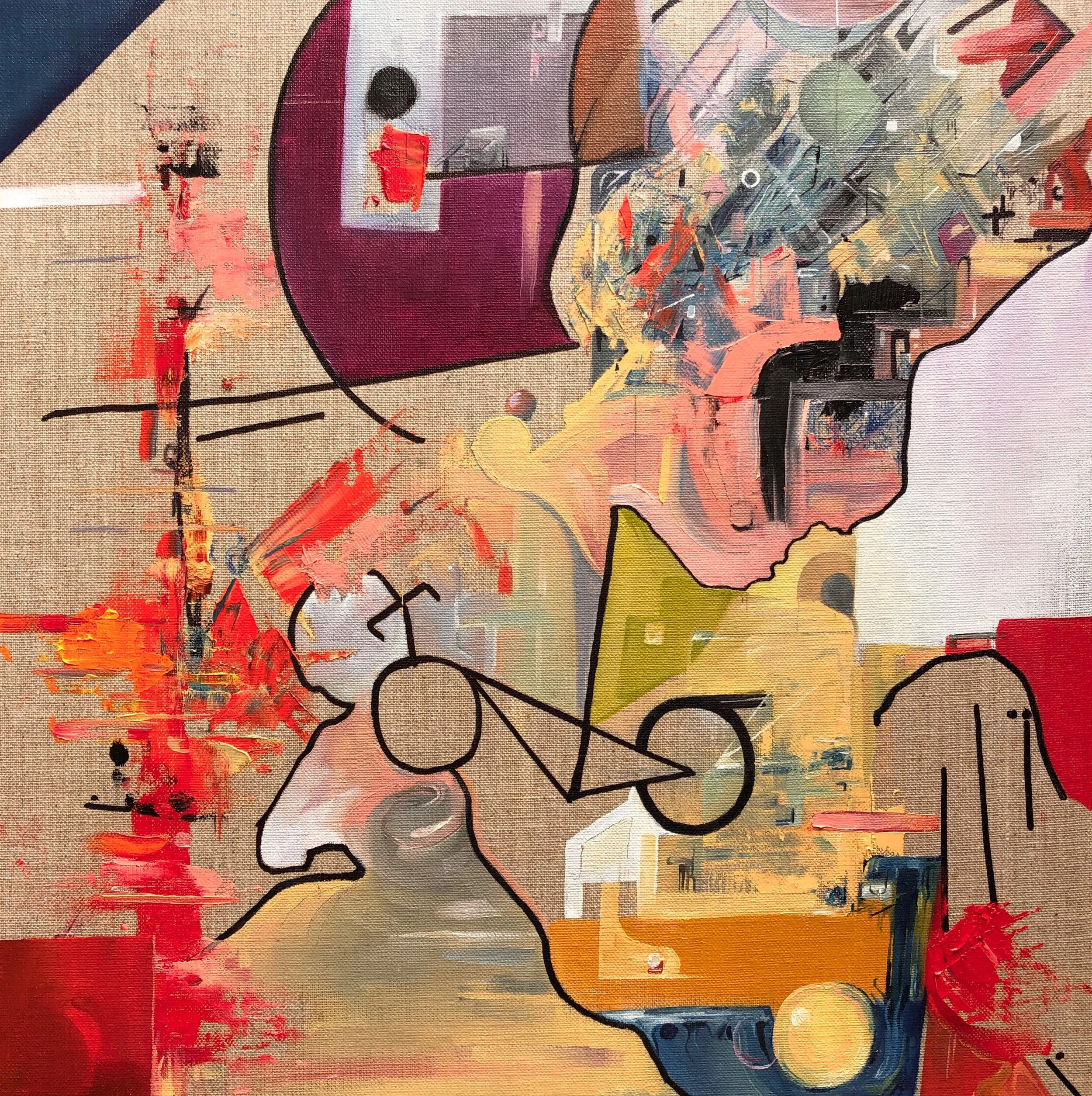 Object Permanence, 2020 (mixed media on board)